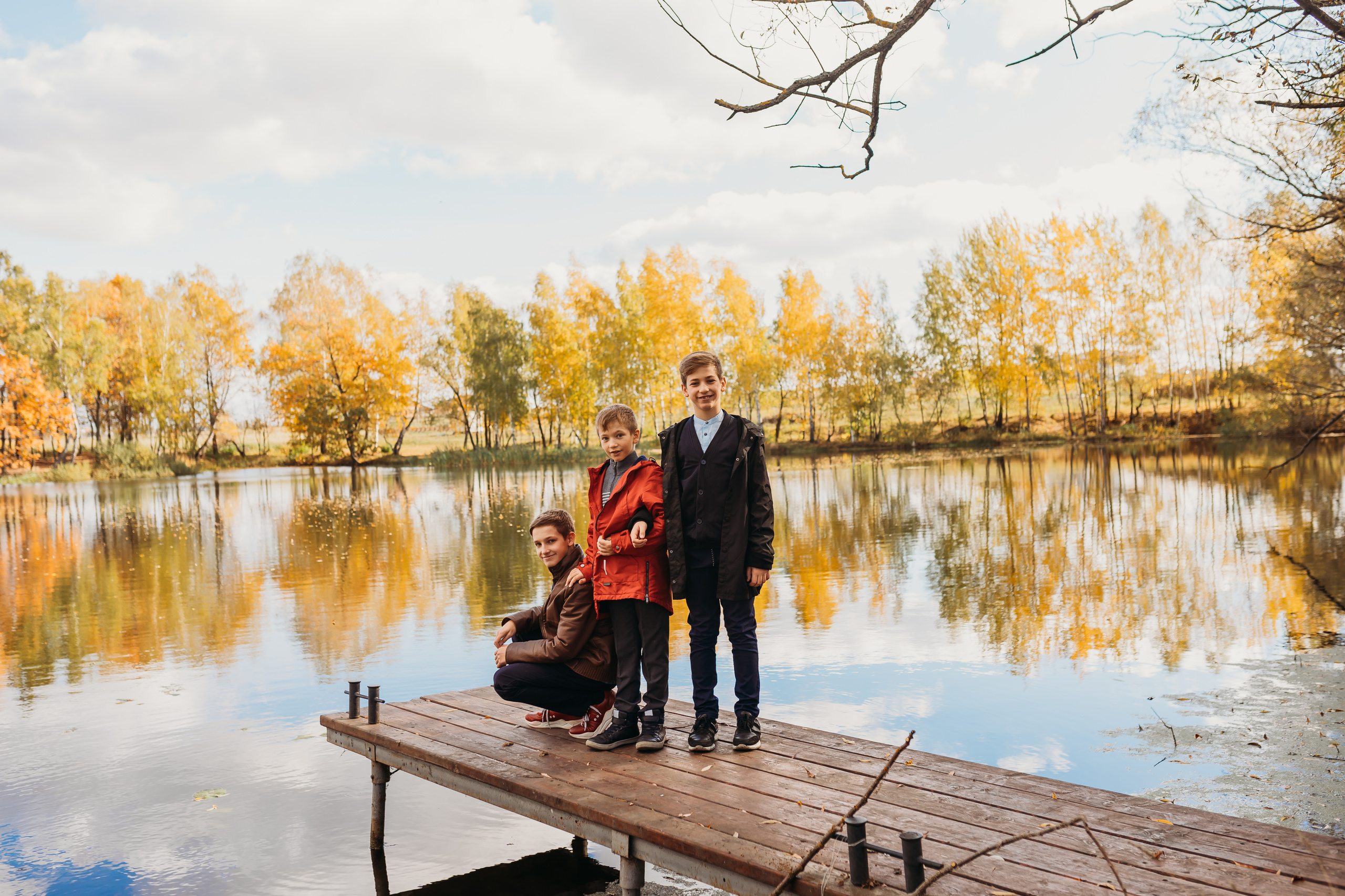 Прогулка осень в Домодедово. Фотограф новорожденных Москва, Домодедово