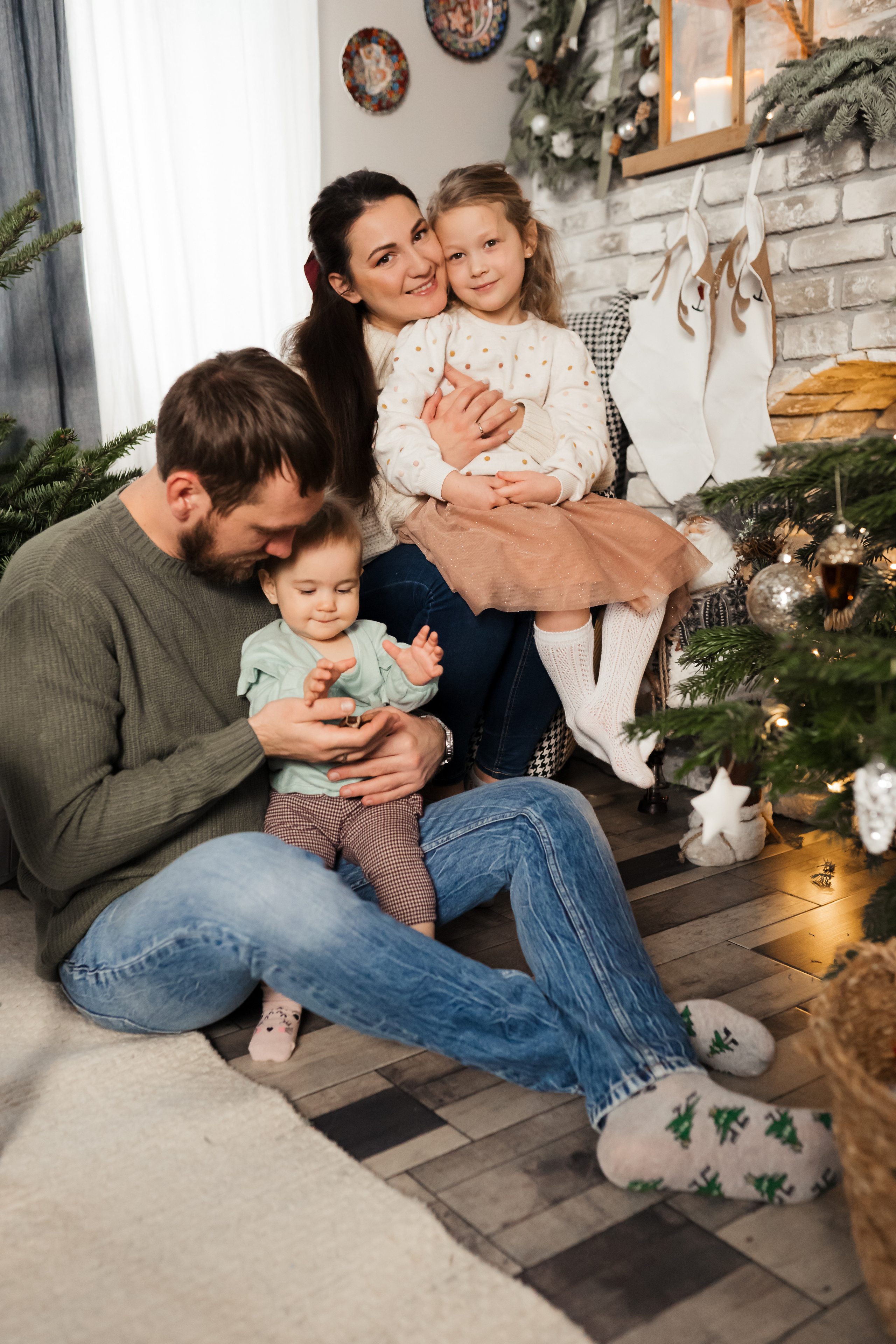 Новогодняя фотосессия на дом. Фотограф новорожденных Москва, Домодедово