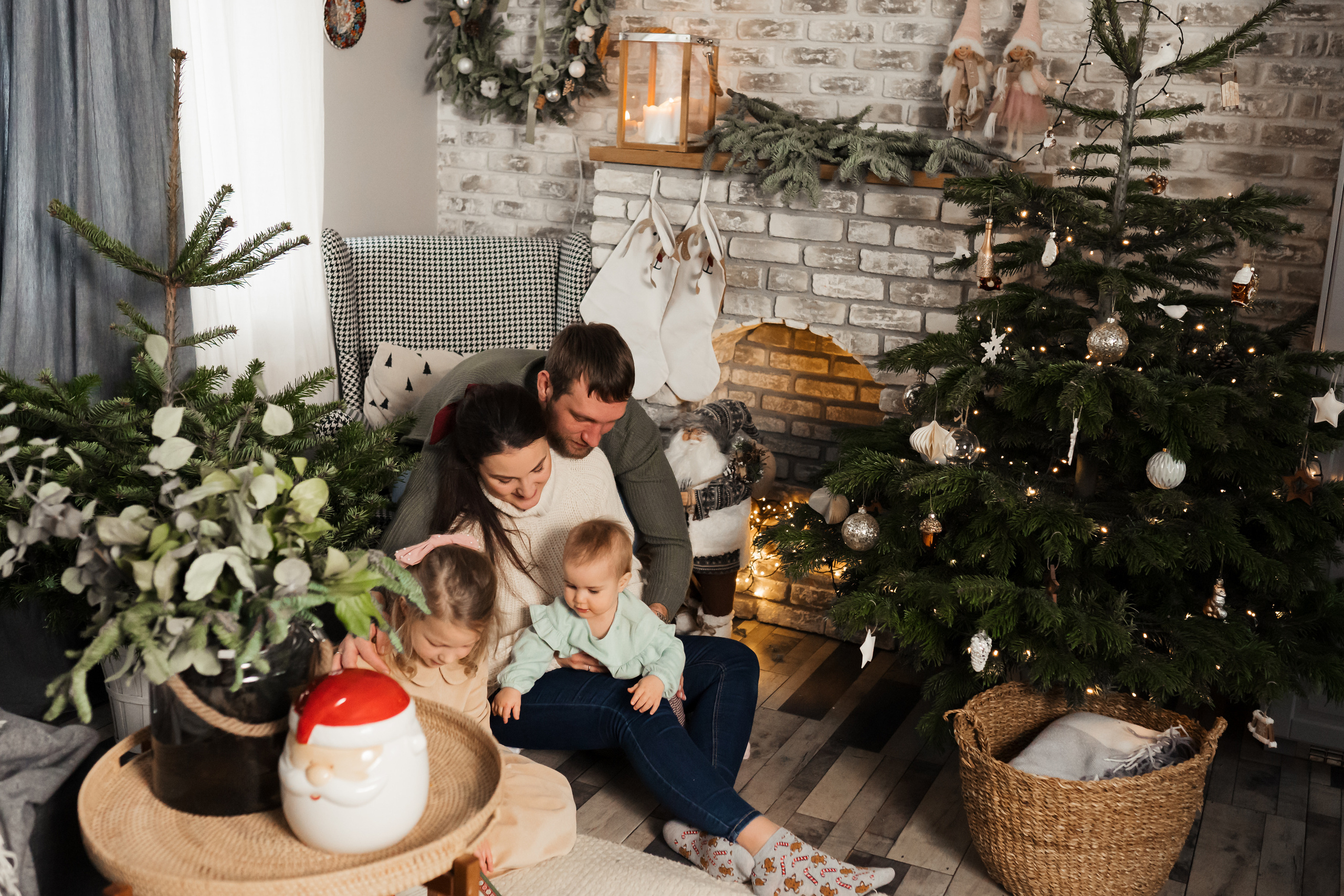 Новогодняя фотосессия на дом. Фотограф новорожденных Москва, Домодедово