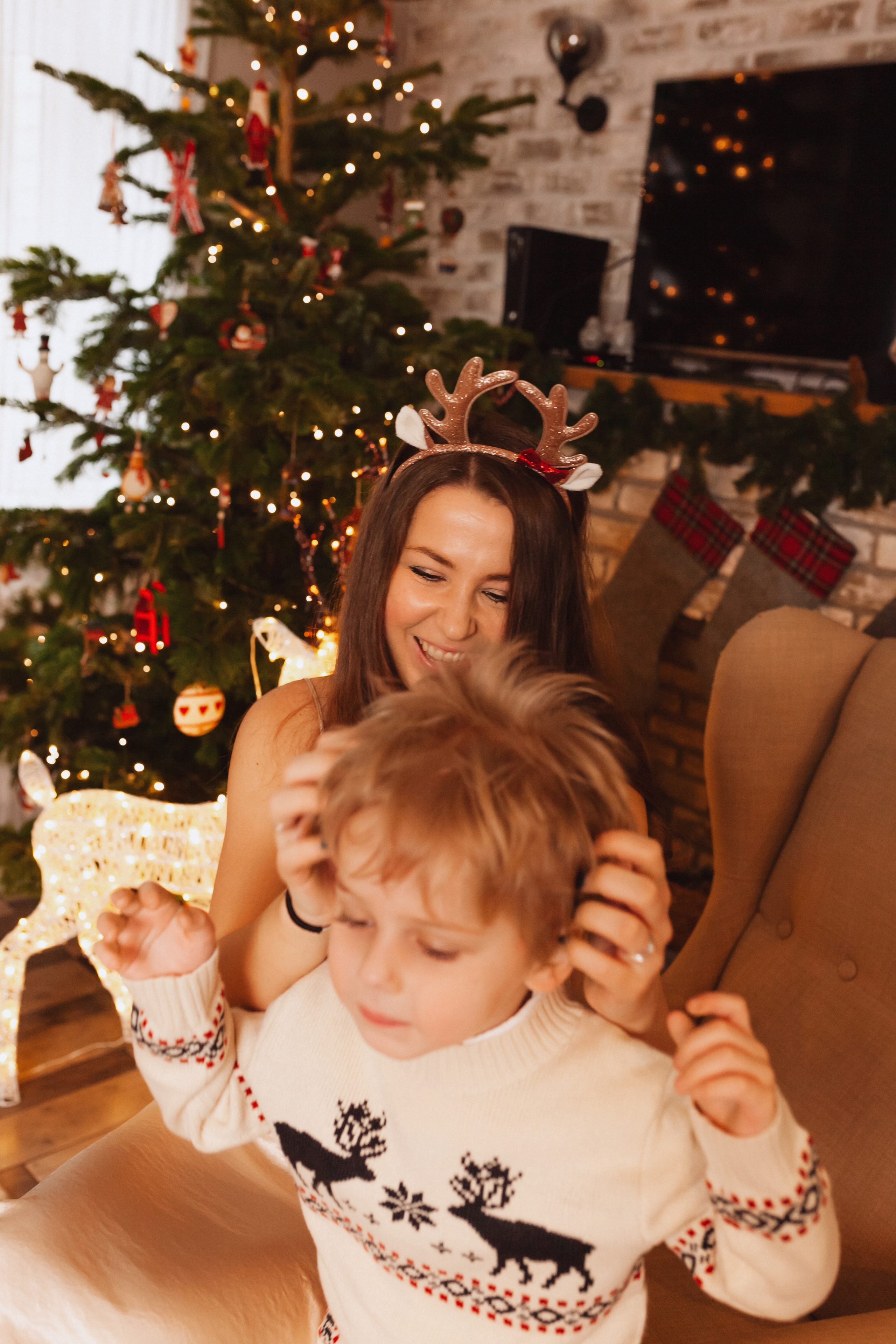 Новогодняя фотосессия в Видном. Фотограф новорожденных Москва, Домодедово