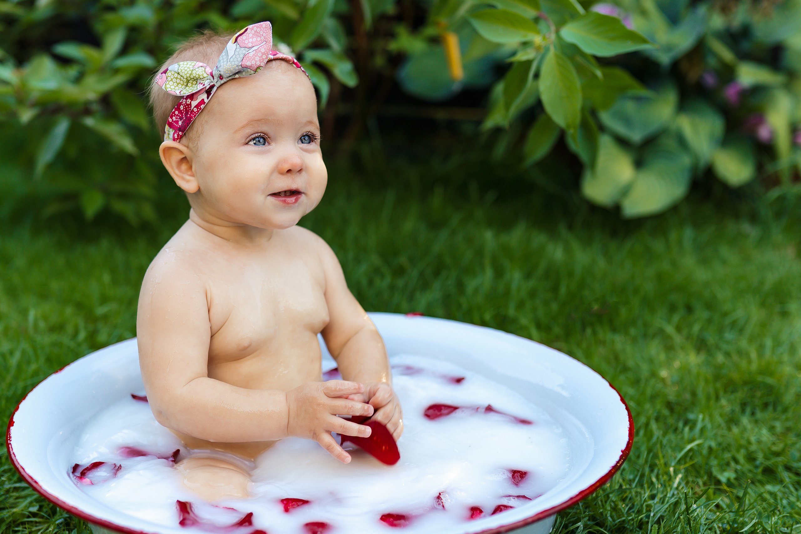 Фотосессия Молочная ванночка. Фотограф новорожденных Москва, Домодедово