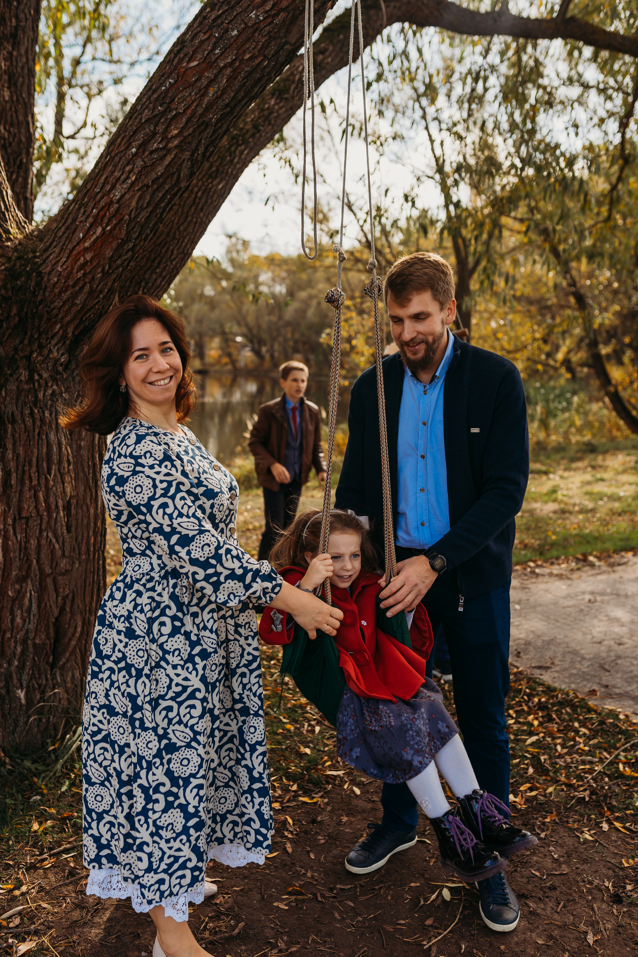 Прогулка осень в Домодедово. Фотограф новорожденных Москва, Домодедово