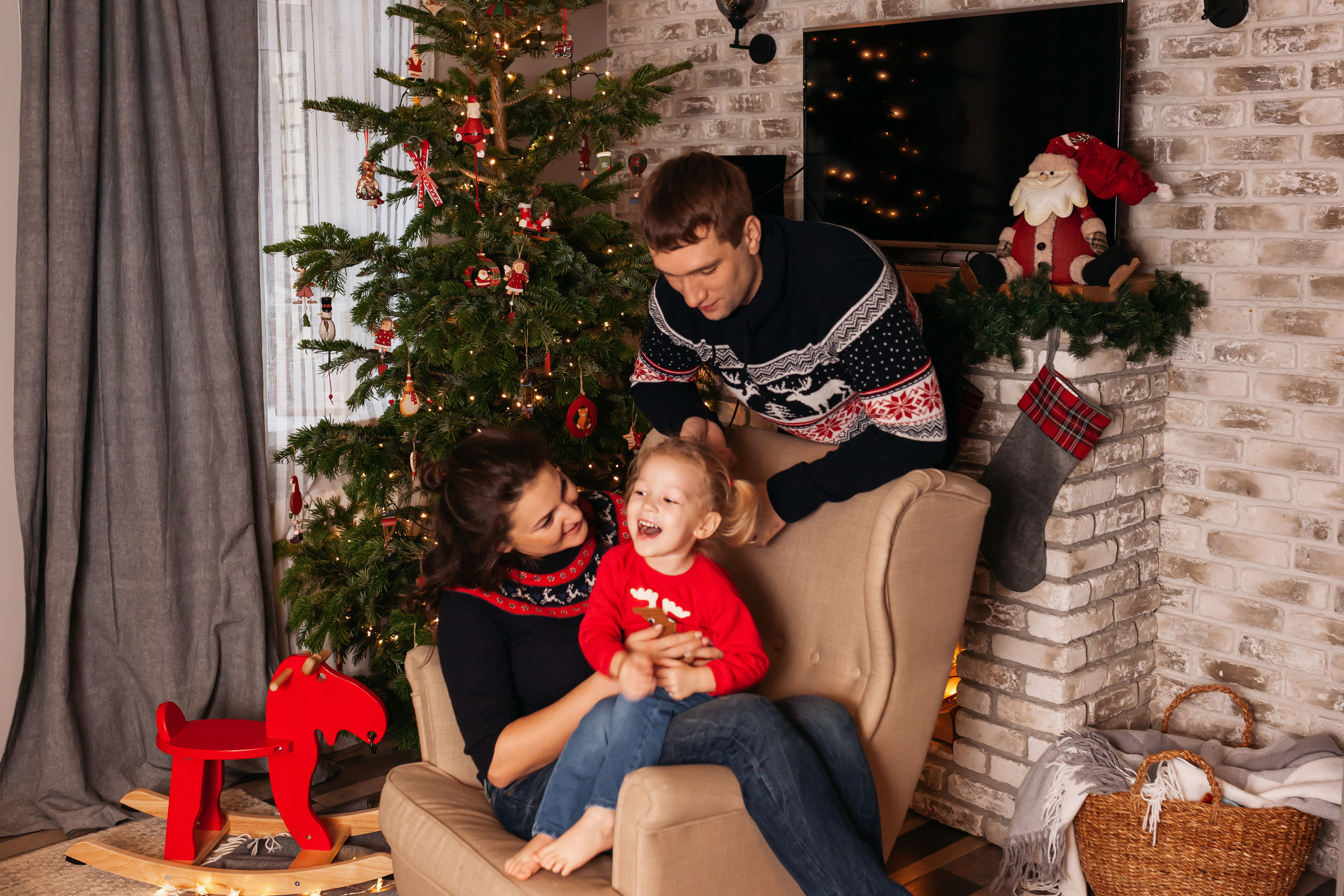 Новогодняя фотосессия в Домодедово. Фотограф новорожденных Москва, Домодедово