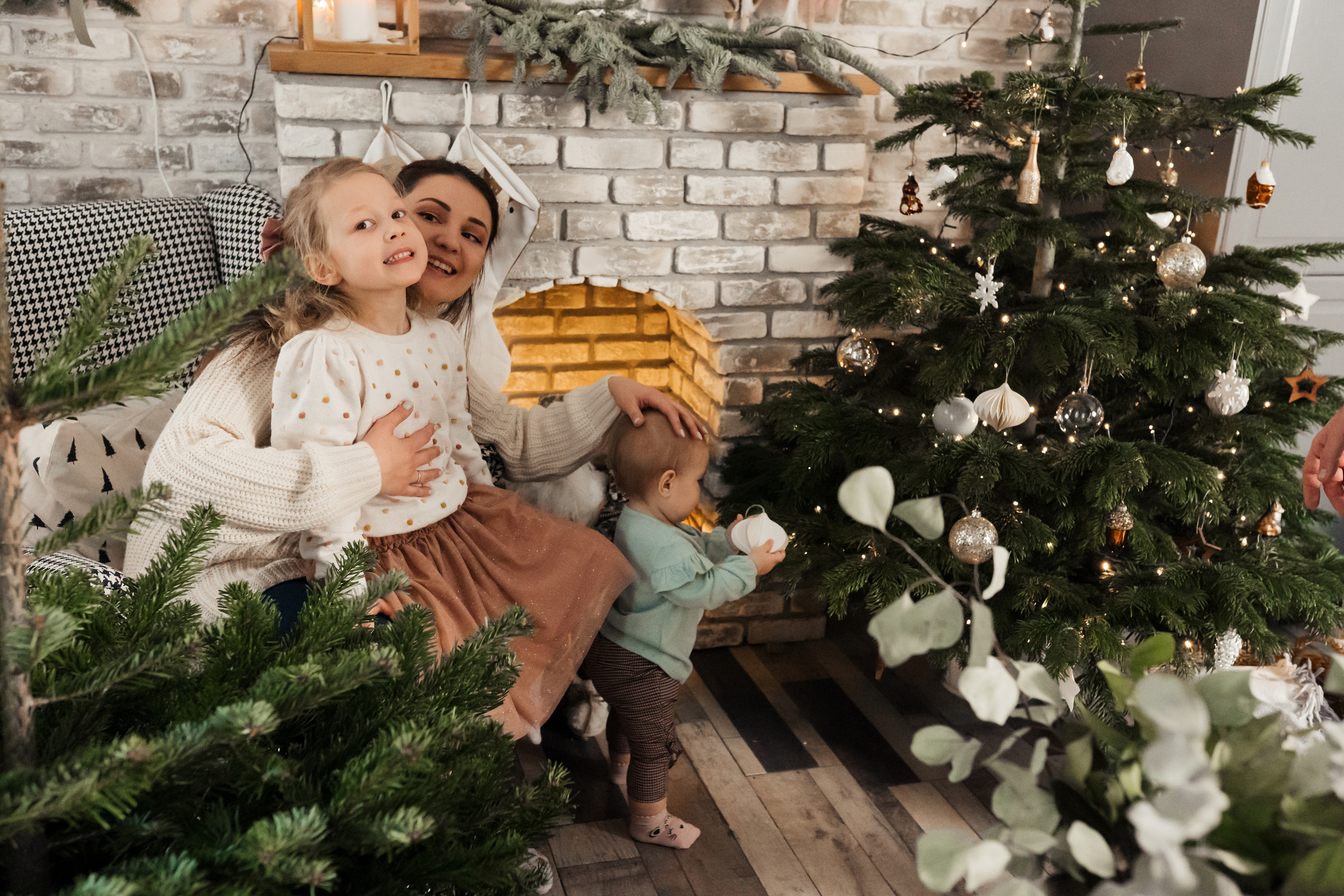 Новогодняя фотосессия на дом. Фотограф новорожденных Москва, Домодедово