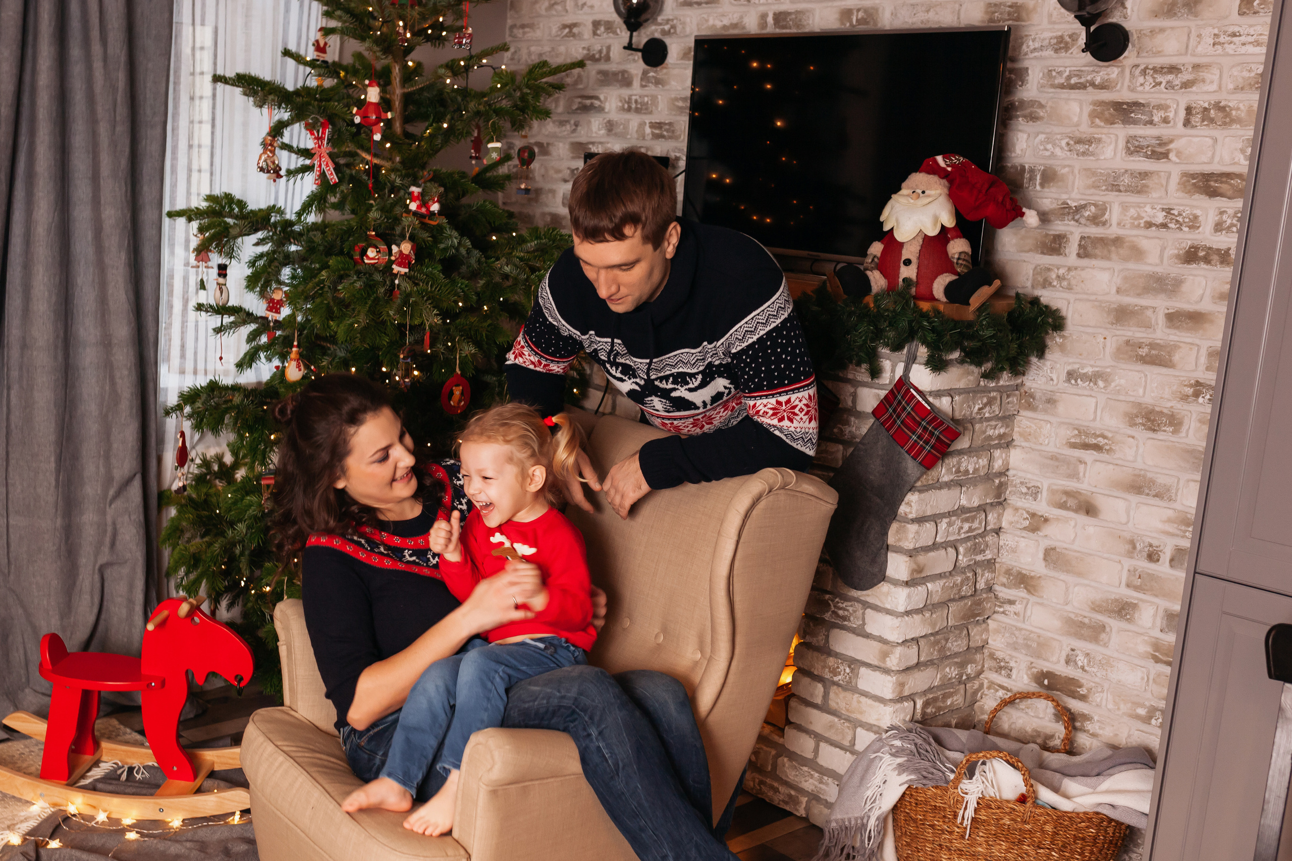 Новогодняя фотосессия в Домодедово. Фотограф новорожденных Москва, Домодедово
