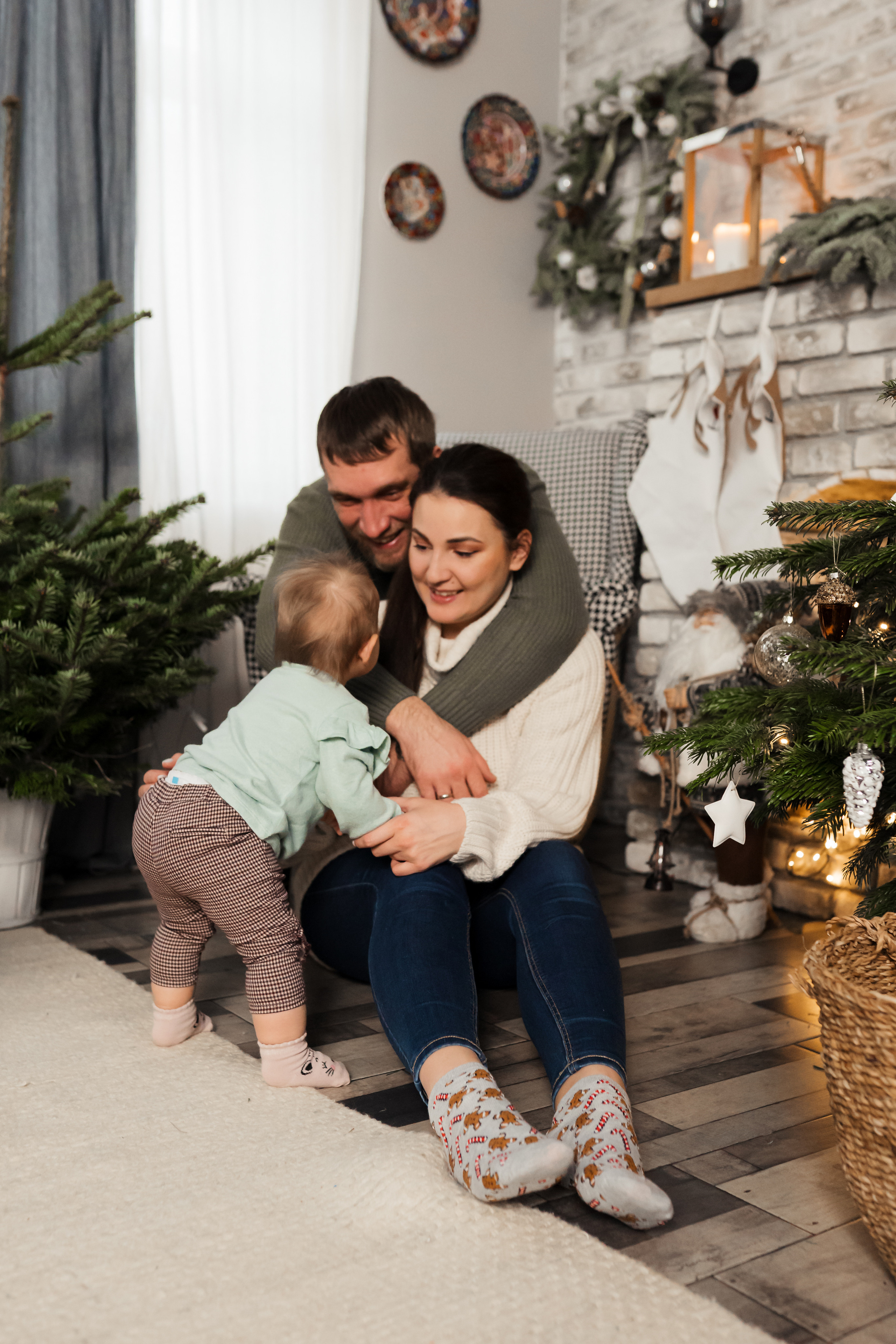 Новогодняя фотосессия на дом. Фотограф новорожденных Москва, Домодедово