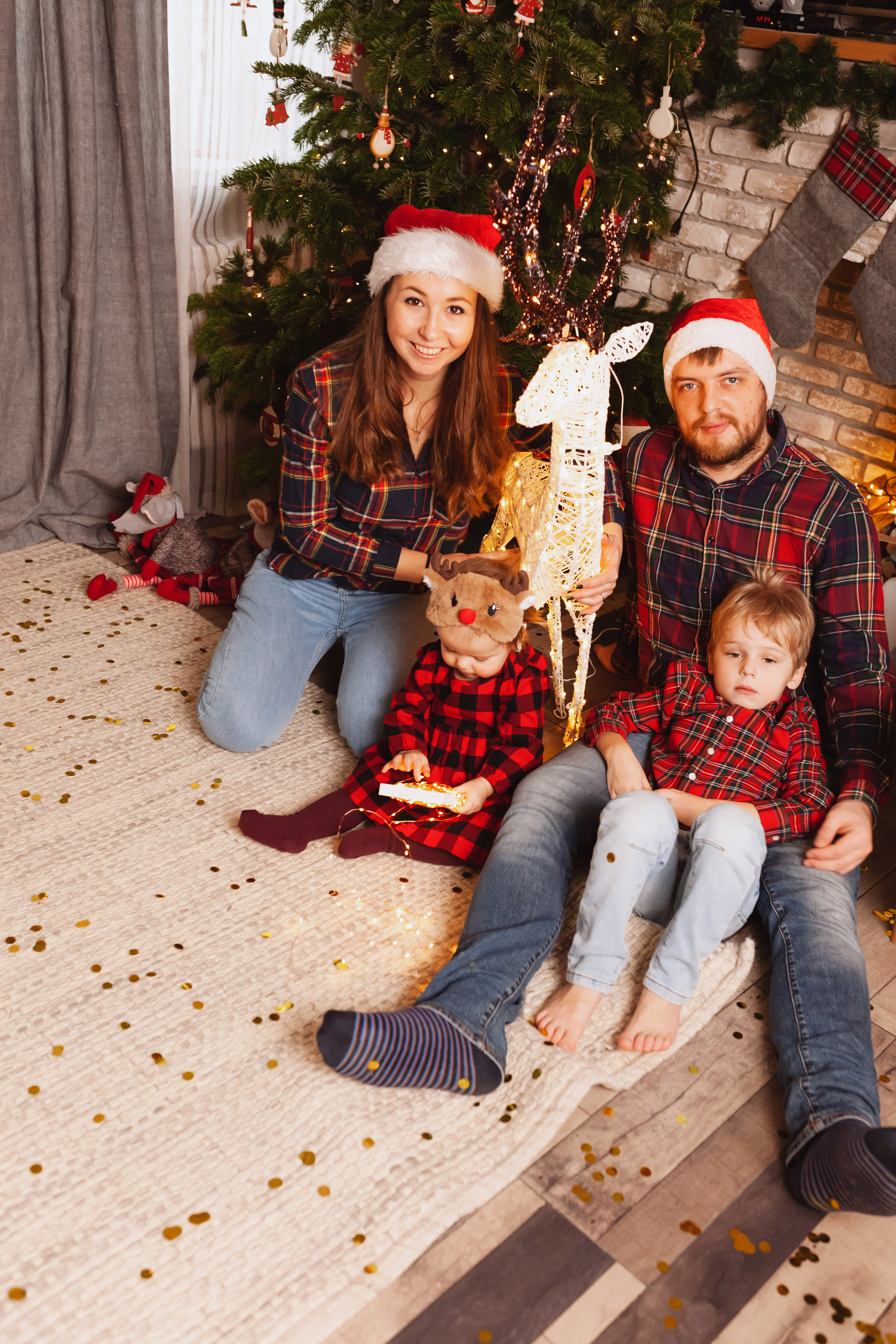 Новогодняя фотосессия в Видном. Фотограф новорожденных Москва, Домодедово