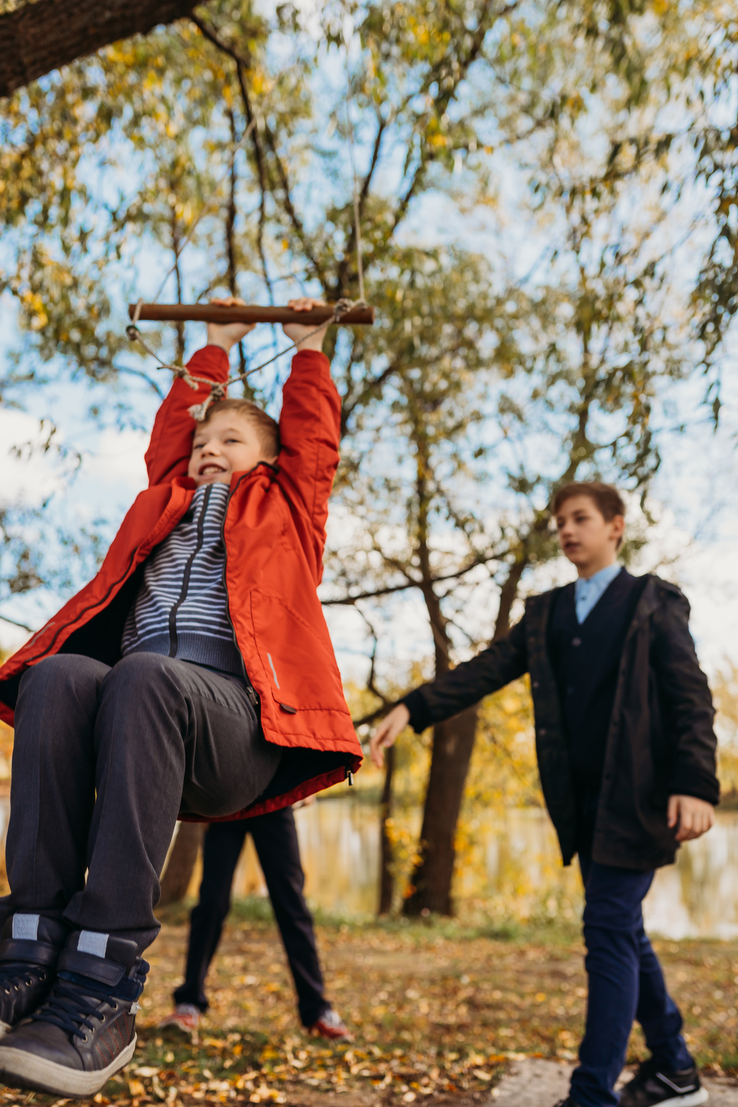 Прогулка осень в Домодедово. Фотограф новорожденных Москва, Домодедово