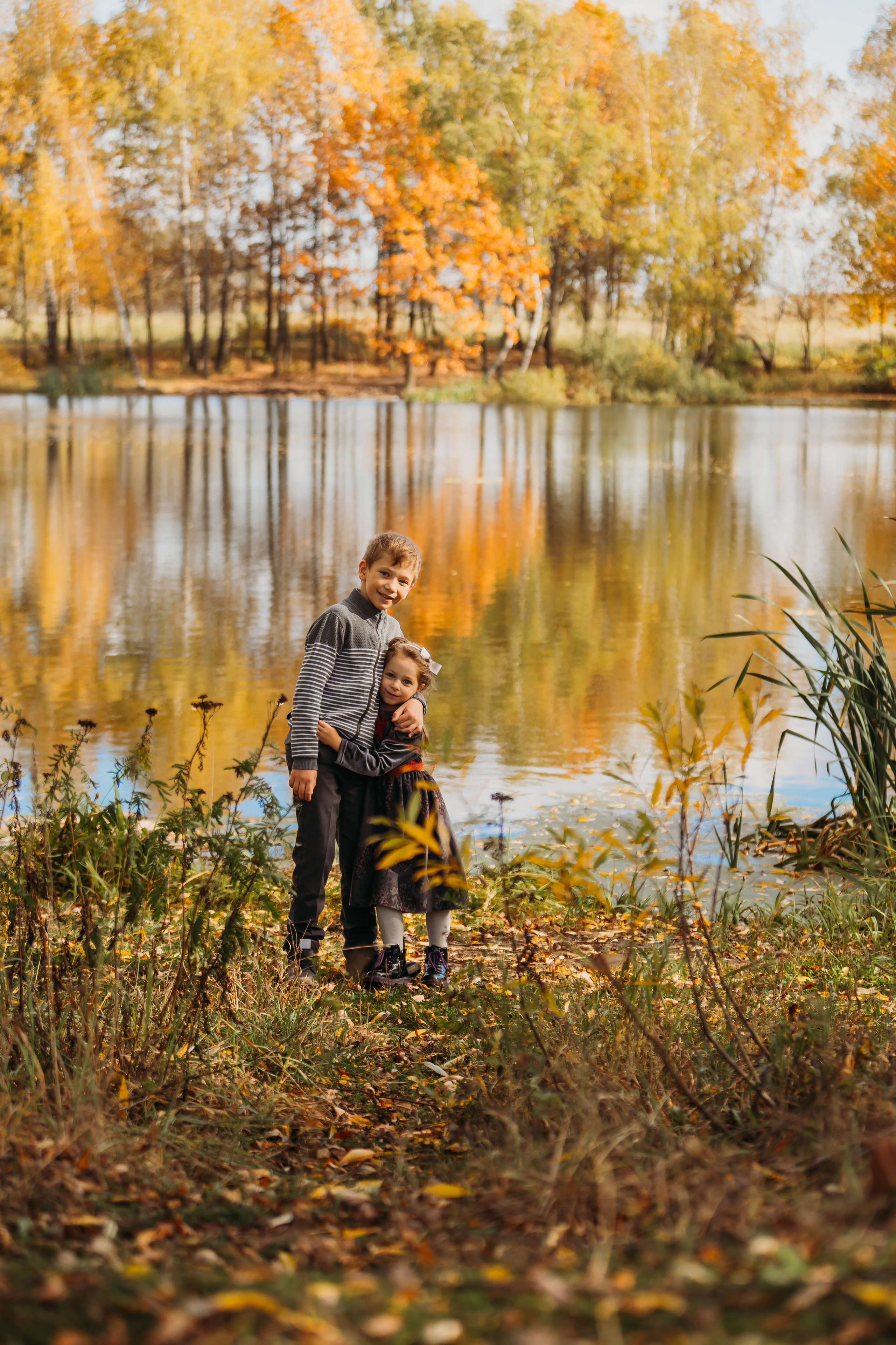 Прогулка осень в Домодедово. Фотограф новорожденных Москва, Домодедово