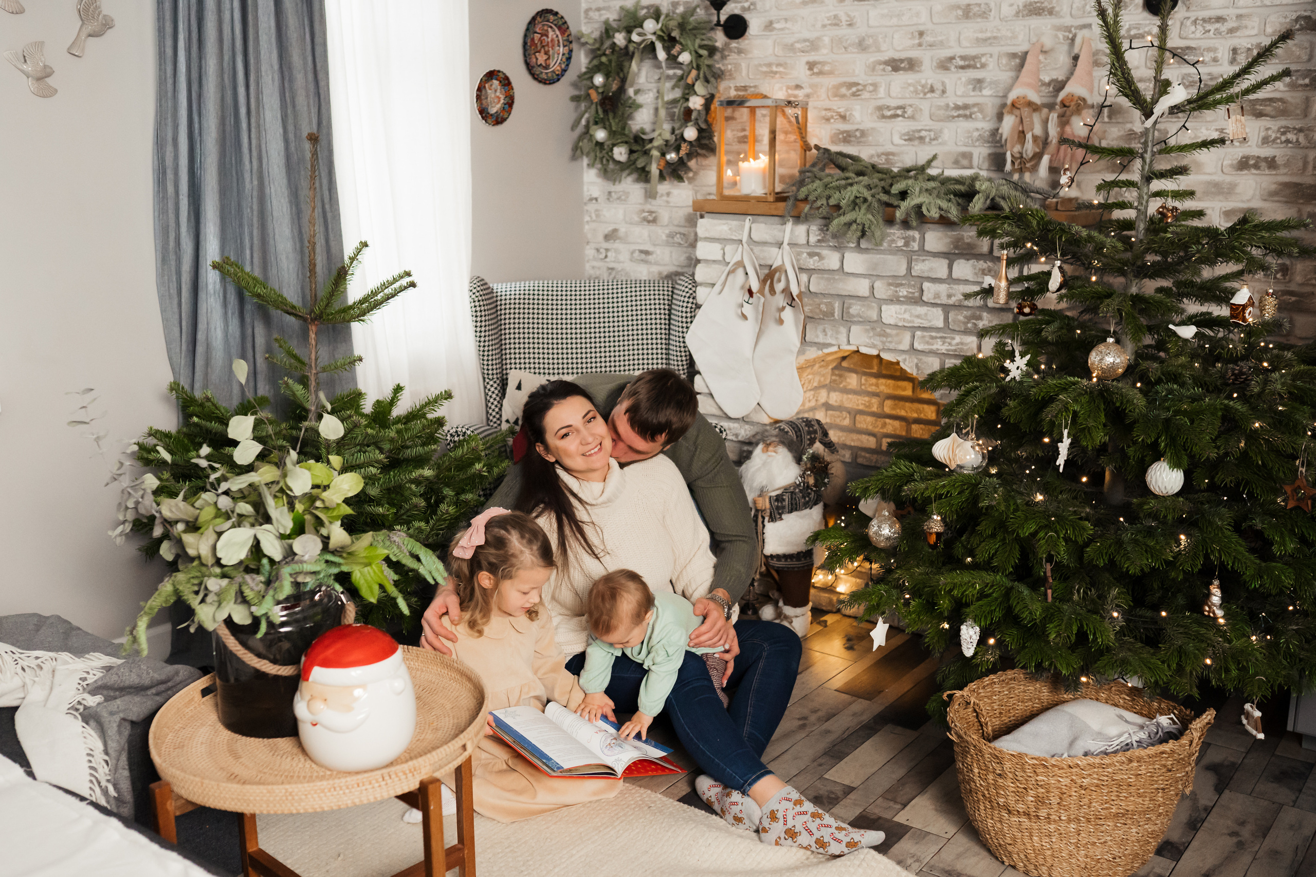 Новогодняя фотосессия на дом. Фотограф новорожденных Москва, Домодедово