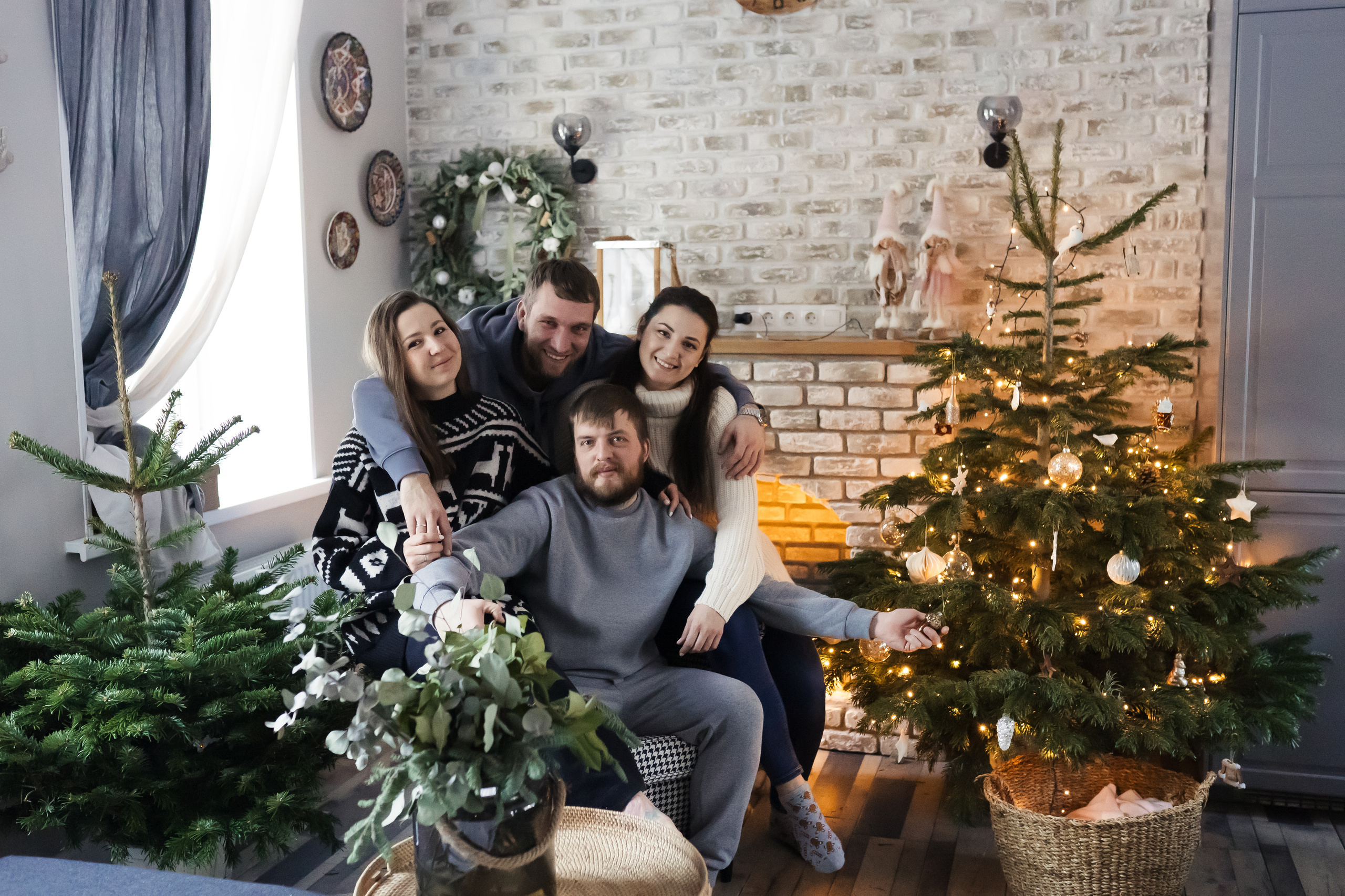 Новогодняя фотосессия на дом. Фотограф новорожденных Москва, Домодедово