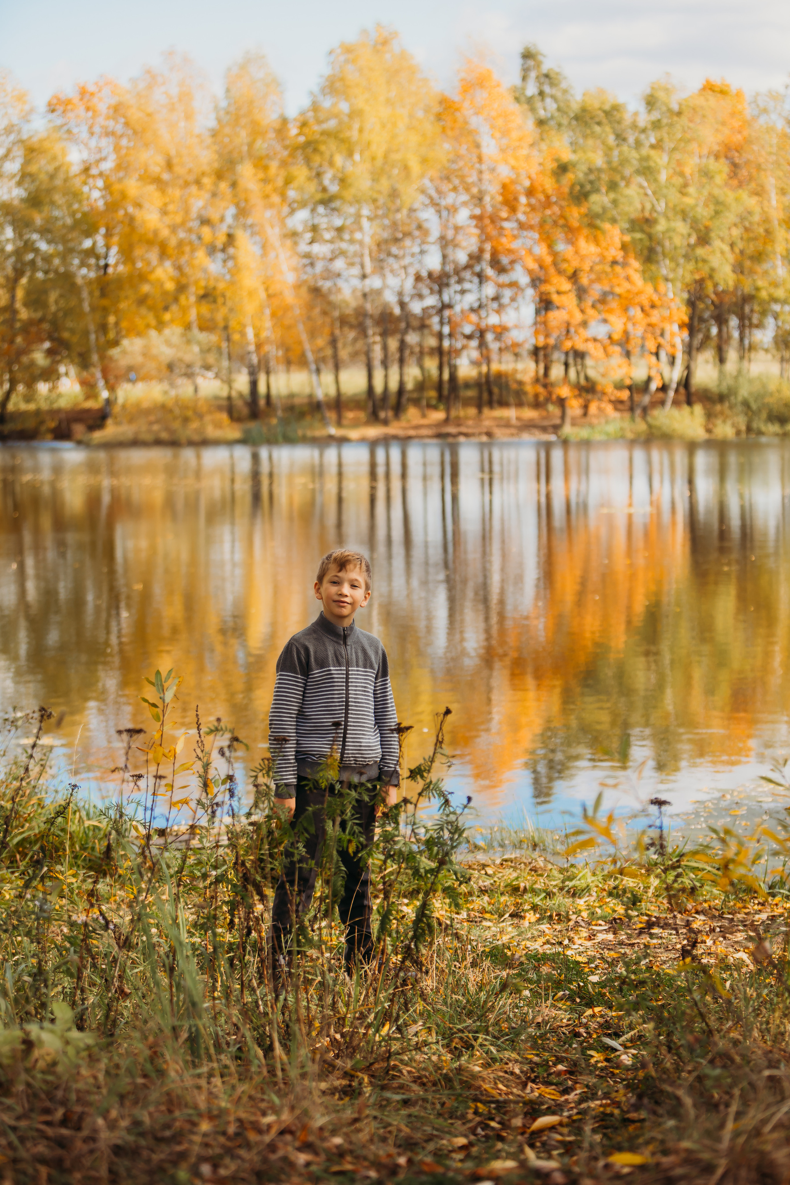 Прогулка осень в Домодедово. Фотограф новорожденных Москва, Домодедово