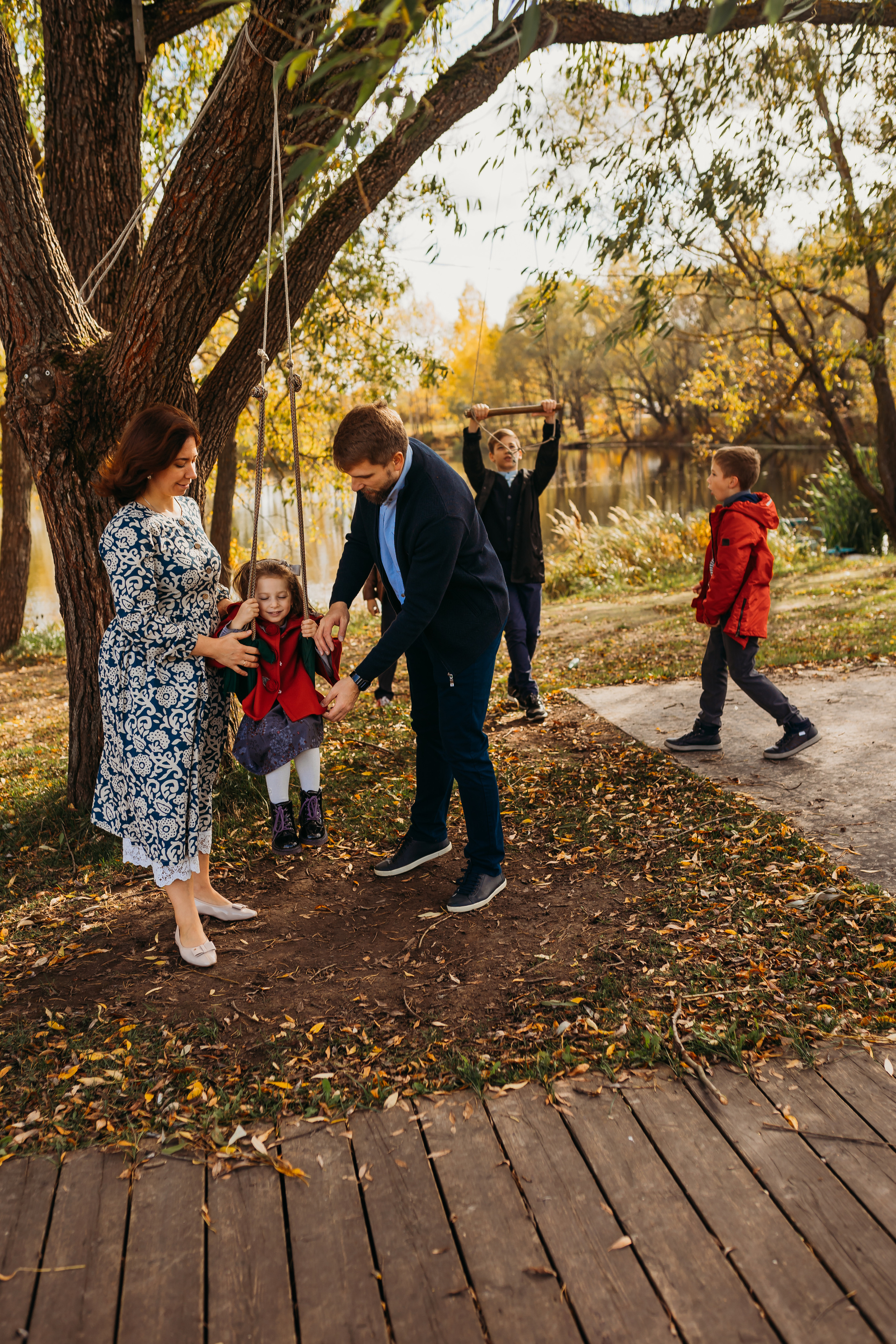 Прогулка осень в Домодедово. Фотограф новорожденных Москва, Домодедово