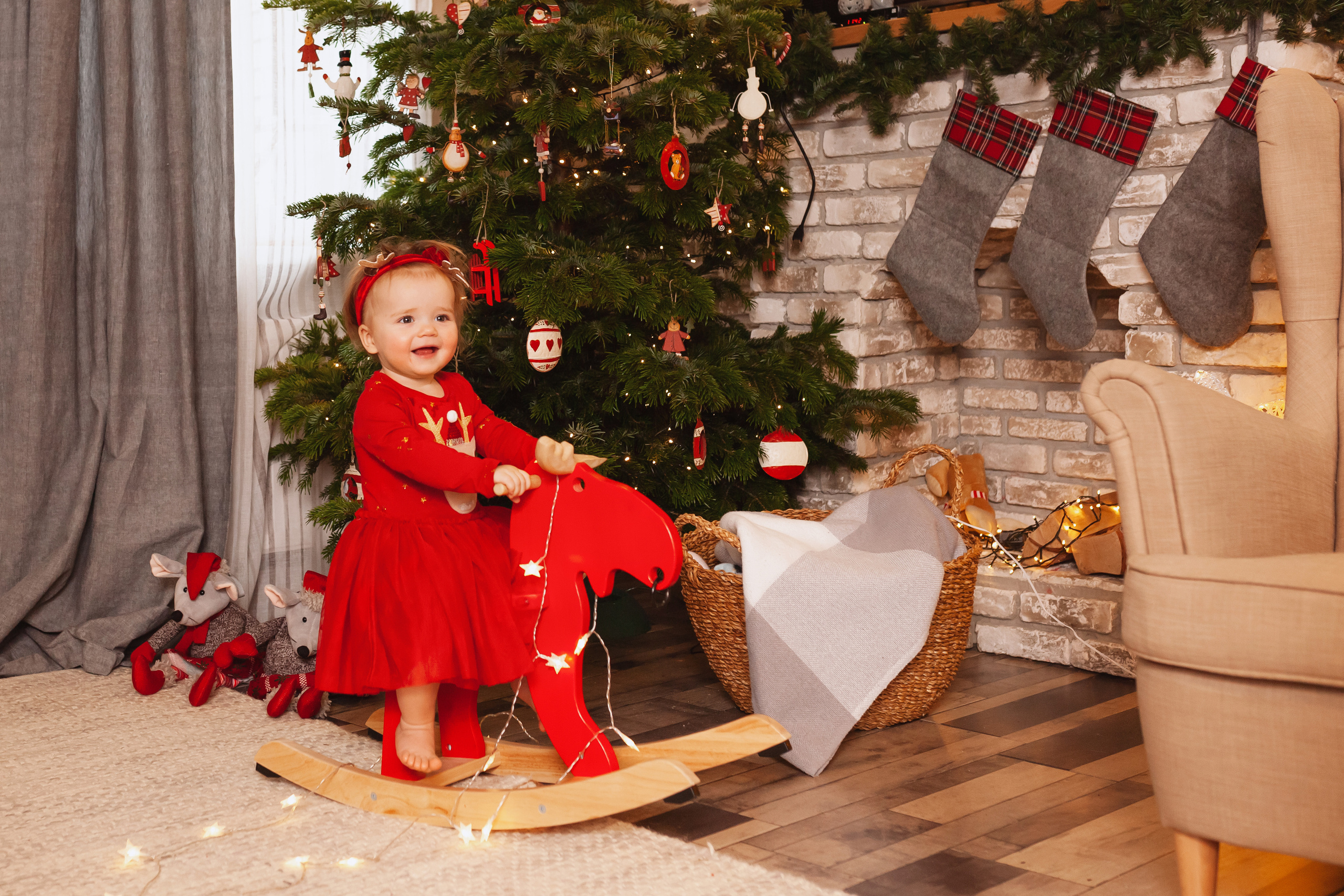 Новогодняя фотосессия в Видном. Фотограф новорожденных Москва, Домодедово