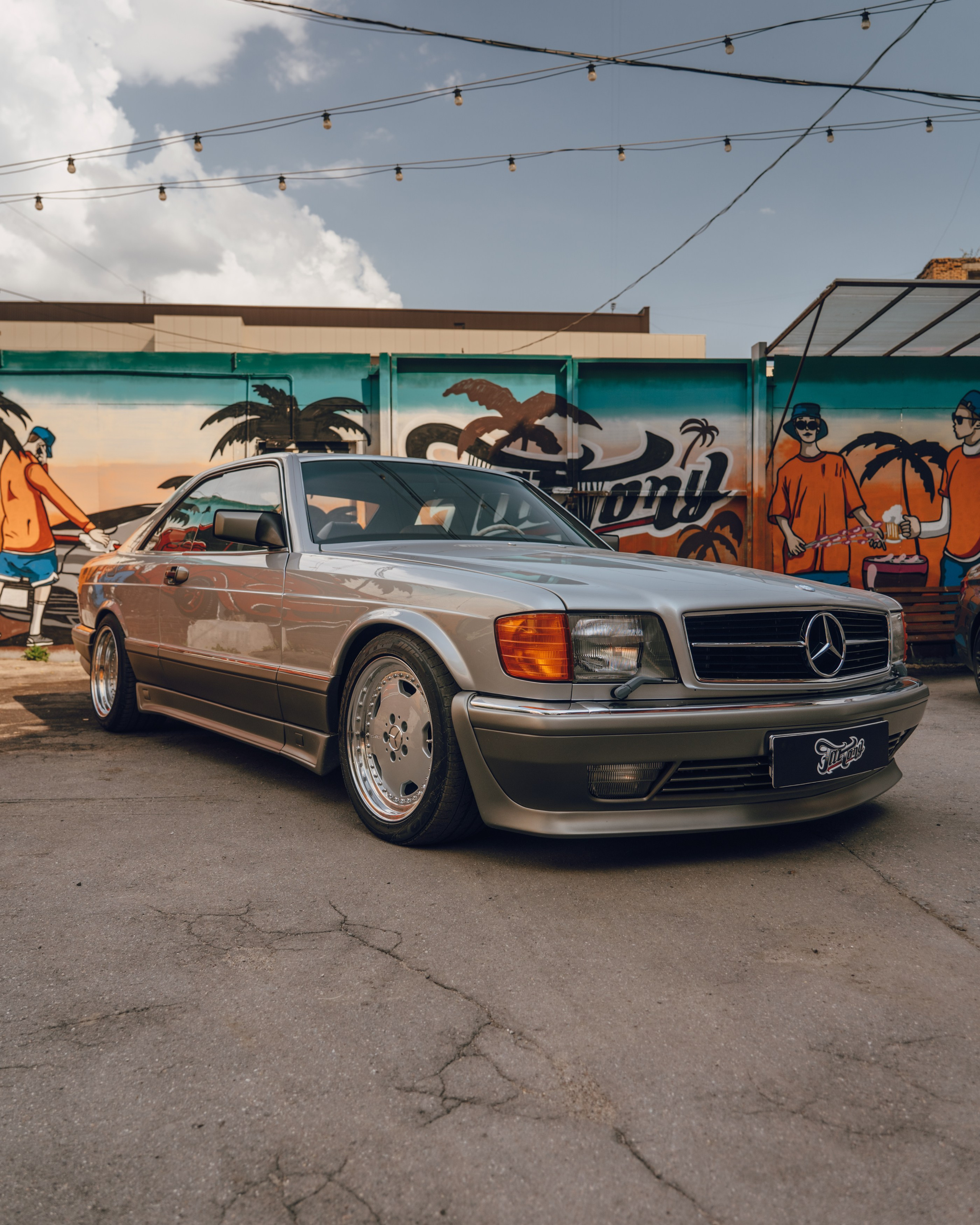 Mercedes c126 560 SEC шиномонтаж. DeLorein