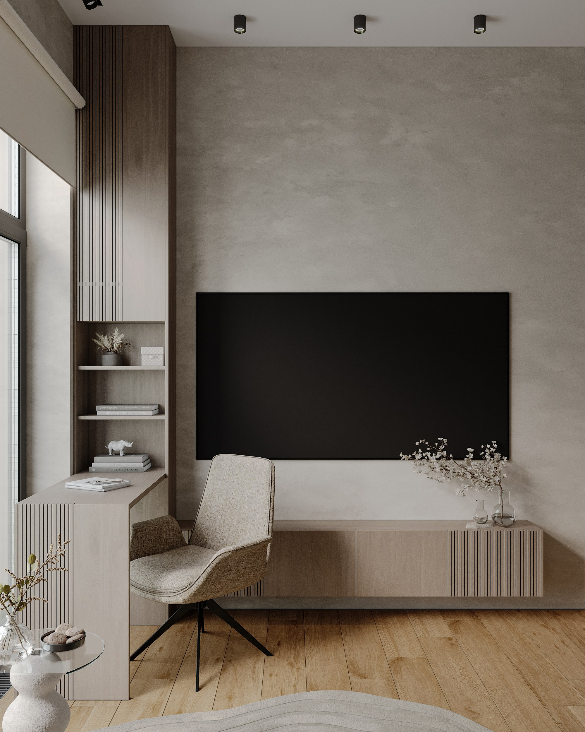 Визуализация загородного дома (интерьерная). Королёва Анастасия | 3D визуализатор