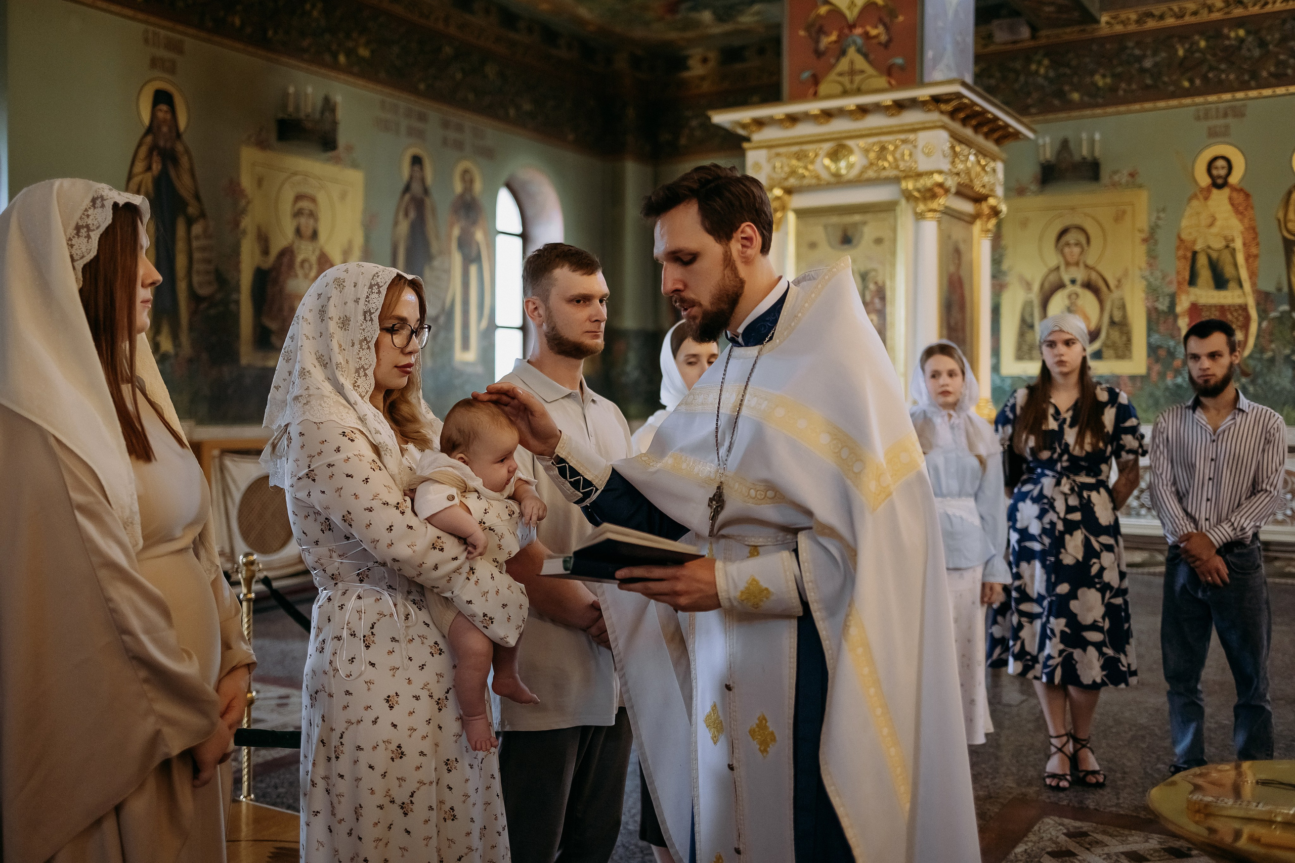 Таинство Крещения Марка Спасский Кафедральный Собор г. Пятигорск. Фотограф семейный, Венчания Крещения Пятигорск Новопавловск КМВ