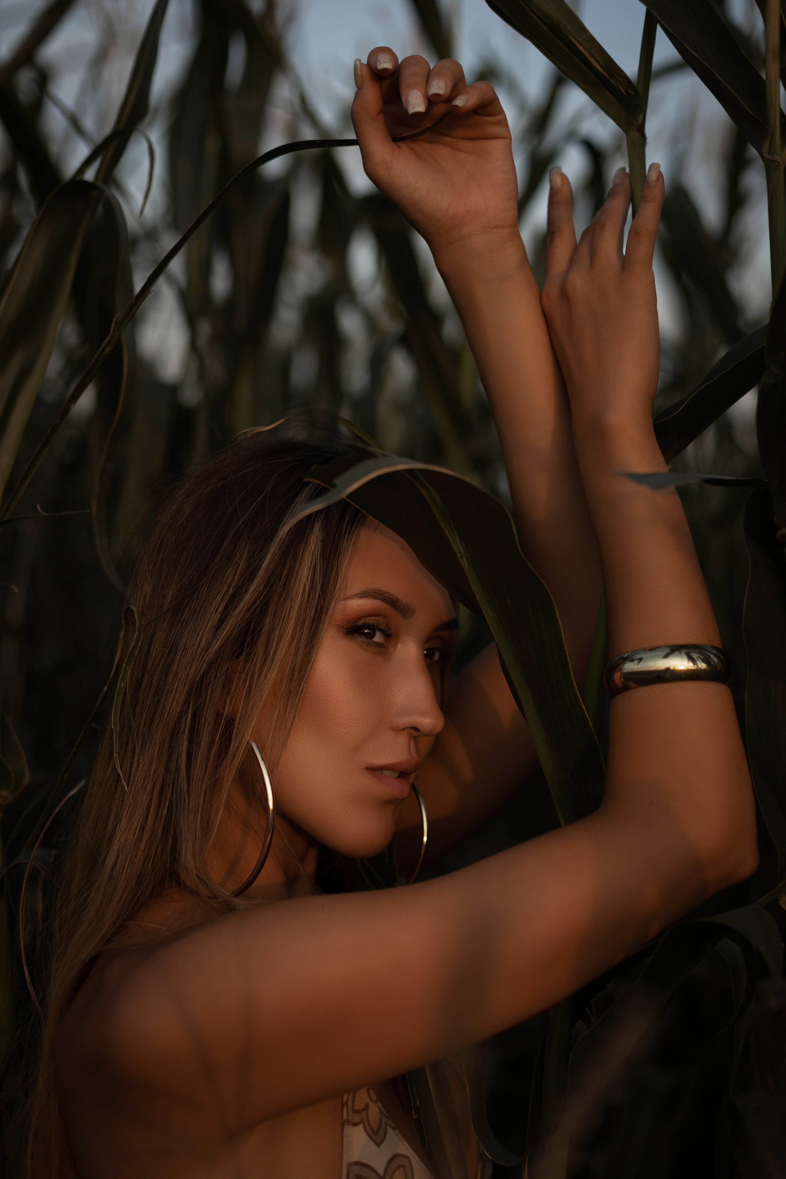 Александра «The girl in the corn». Фотограф Мария Щеголькова. Чувственный женский портрет