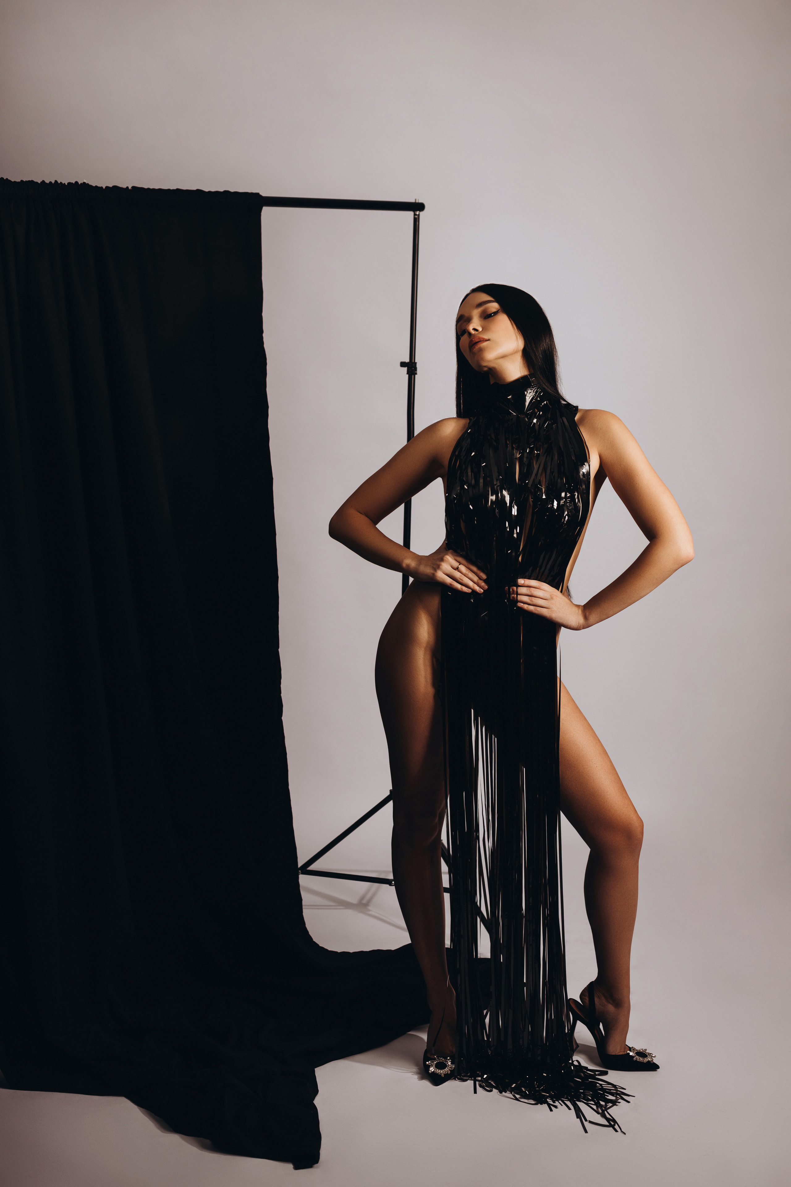 Ирина «Dark rain dress». Фотограф Мария Щеголькова. Чувственный женский портрет