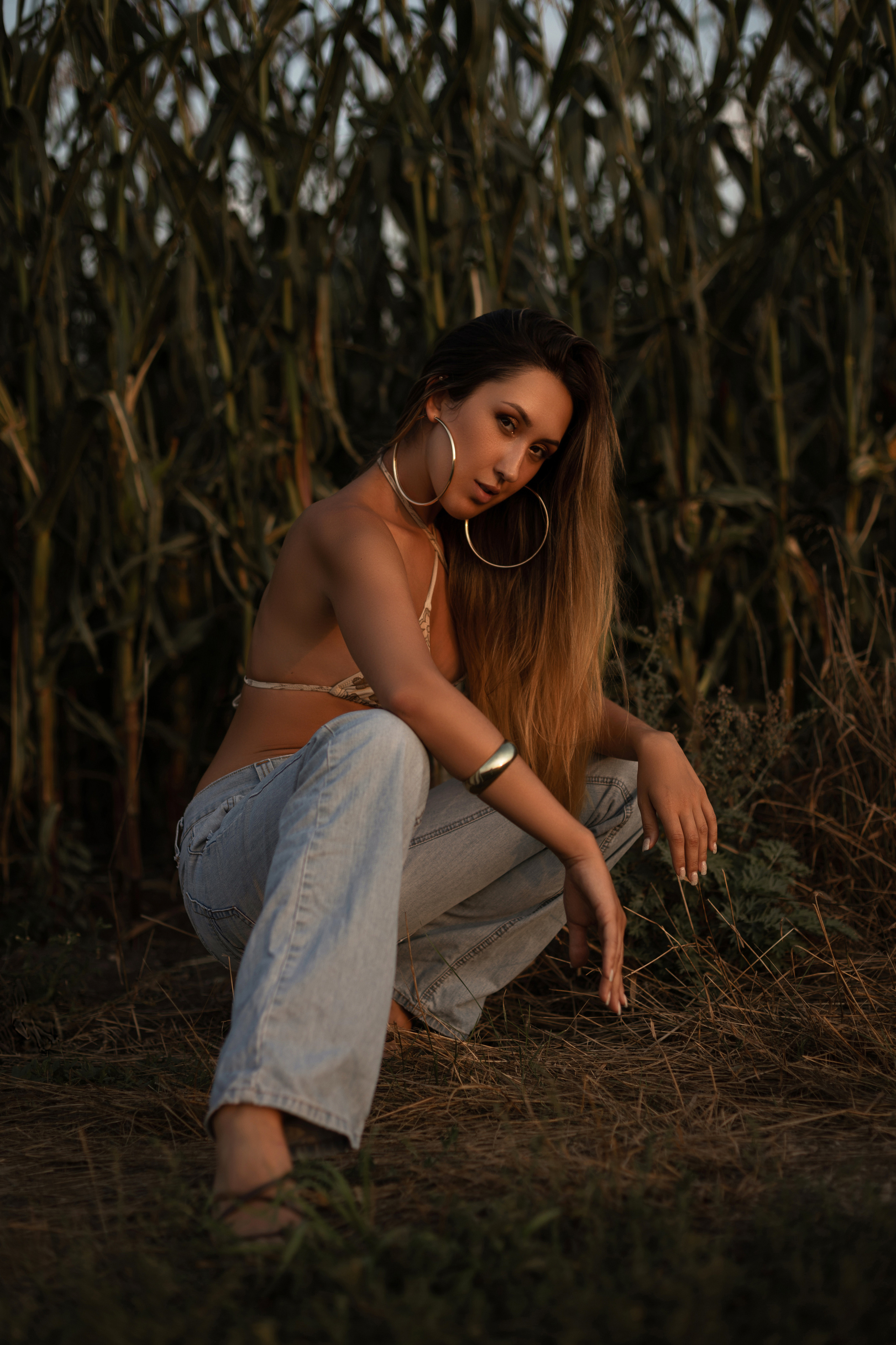 Александра «The girl in the corn». Фотограф Мария Щеголькова. Чувственный женский портрет