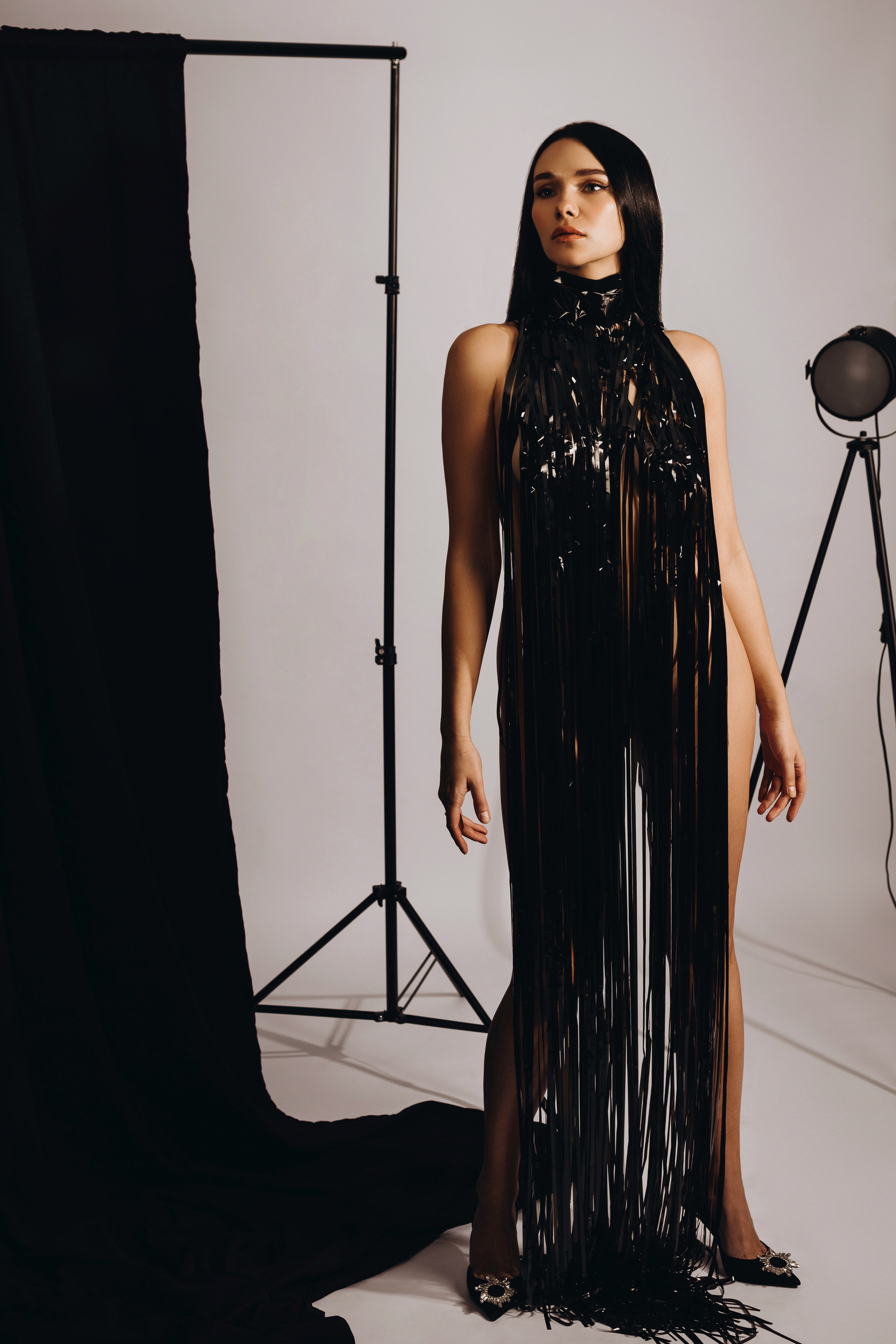 Ирина «Dark rain dress». Фотограф Мария Щеголькова. Чувственный женский портрет