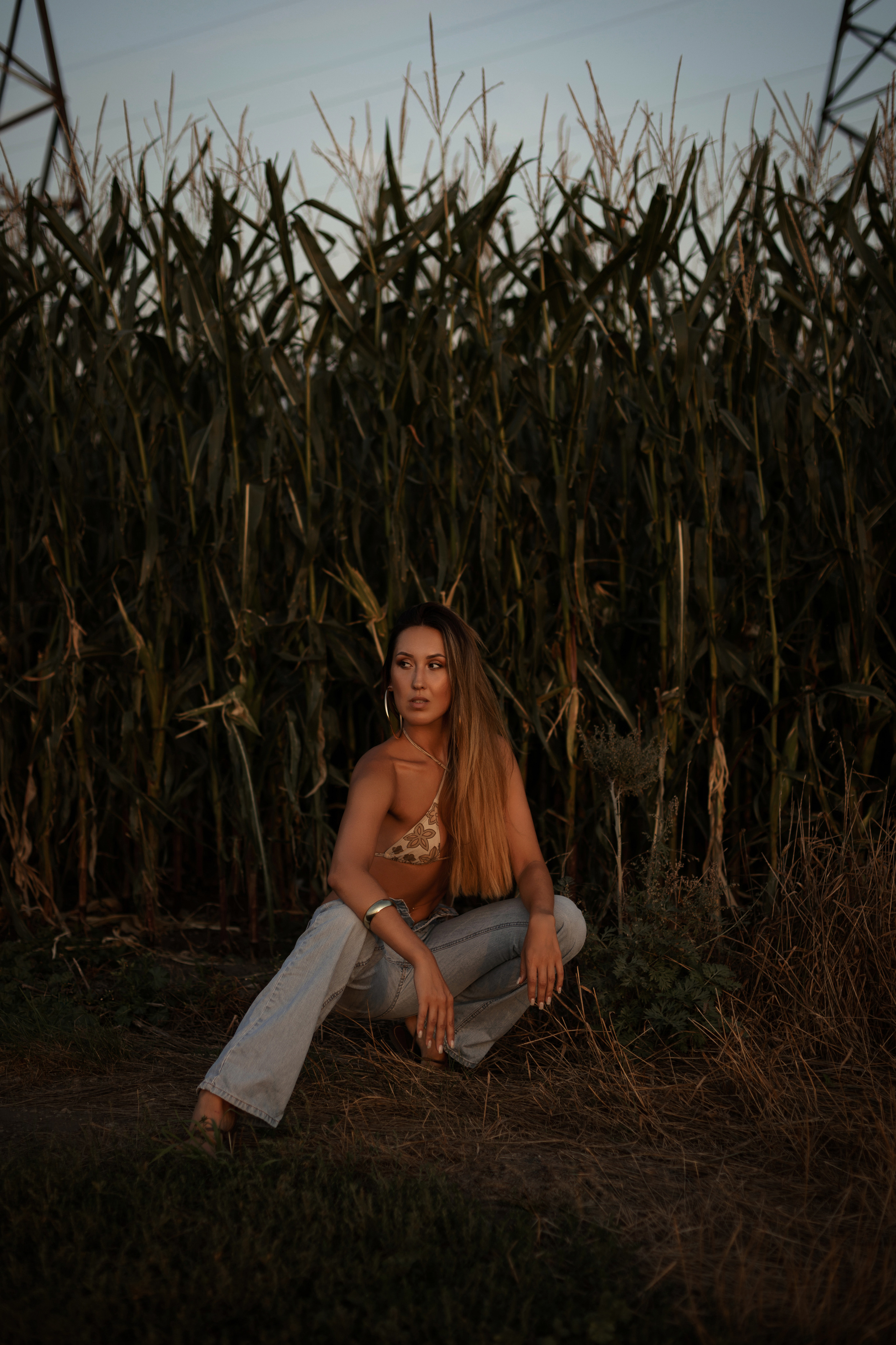 Александра «The girl in the corn». Фотограф Мария Щеголькова. Чувственный женский портрет