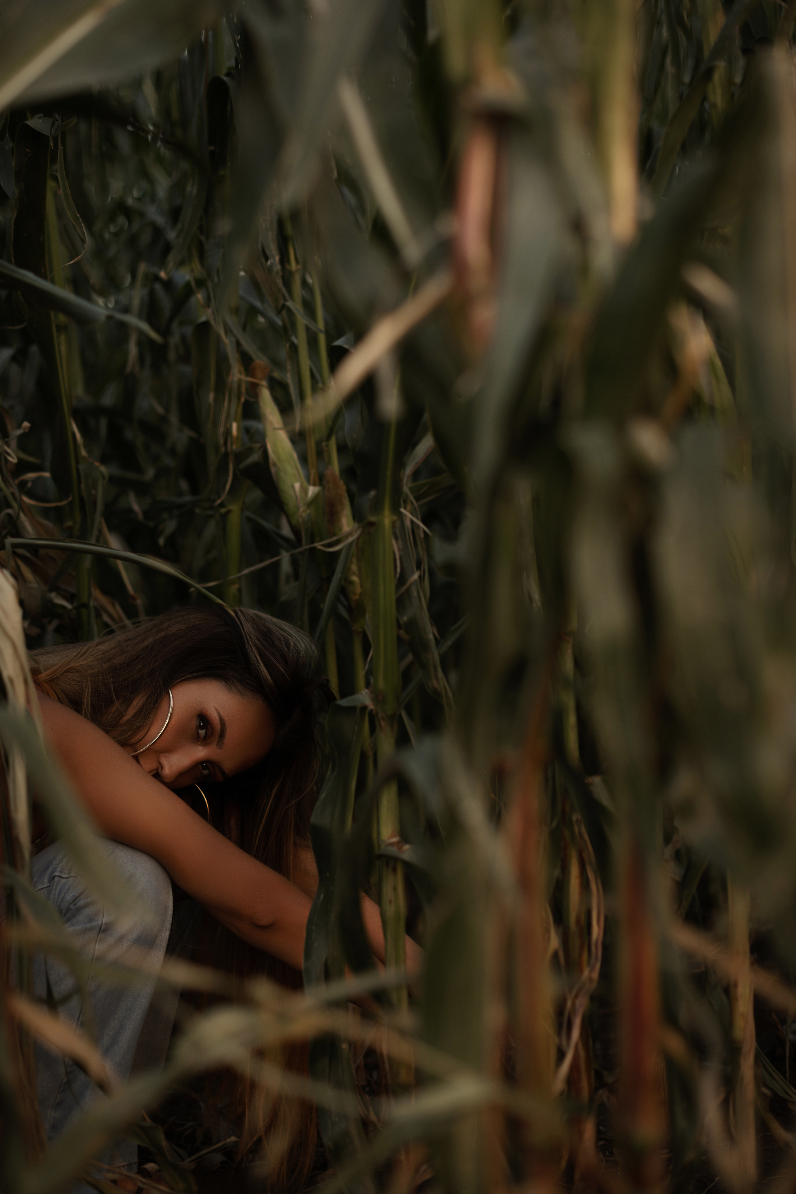 Александра «The girl in the corn». Фотограф Мария Щеголькова. Чувственный женский портрет