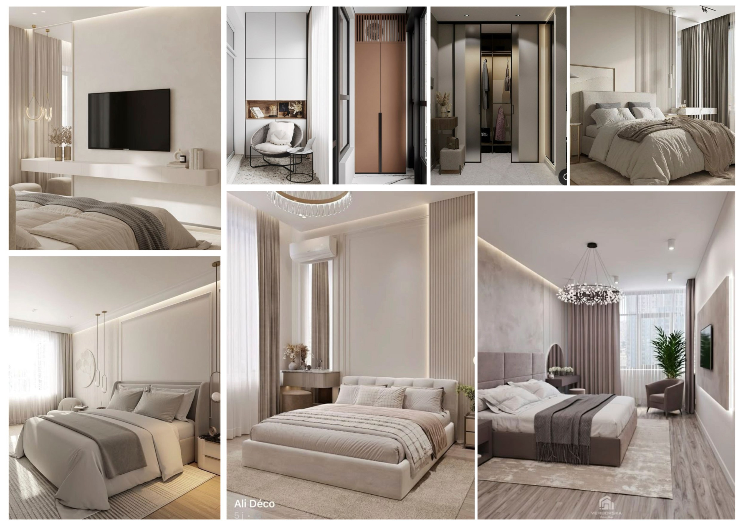 Спальня с гардеробной и балконом. Главная