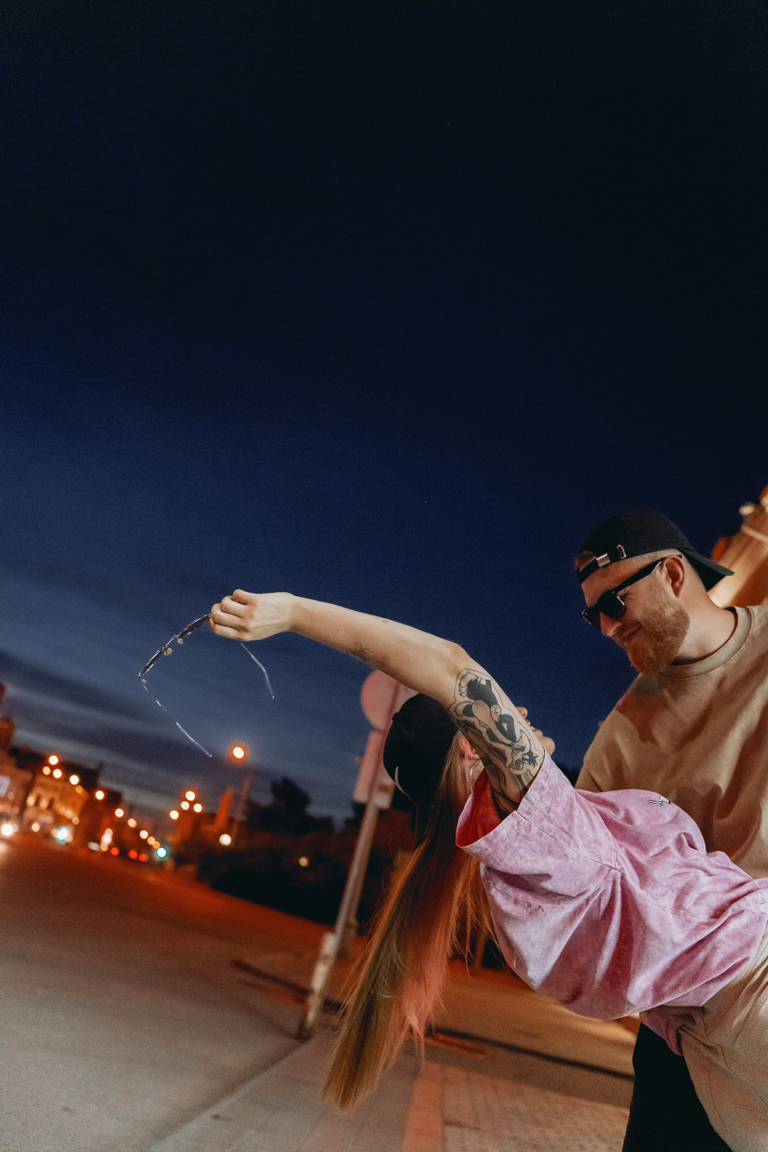 Вика и Дима. Ночной город. Яна Орехова. Фотограф в Томске