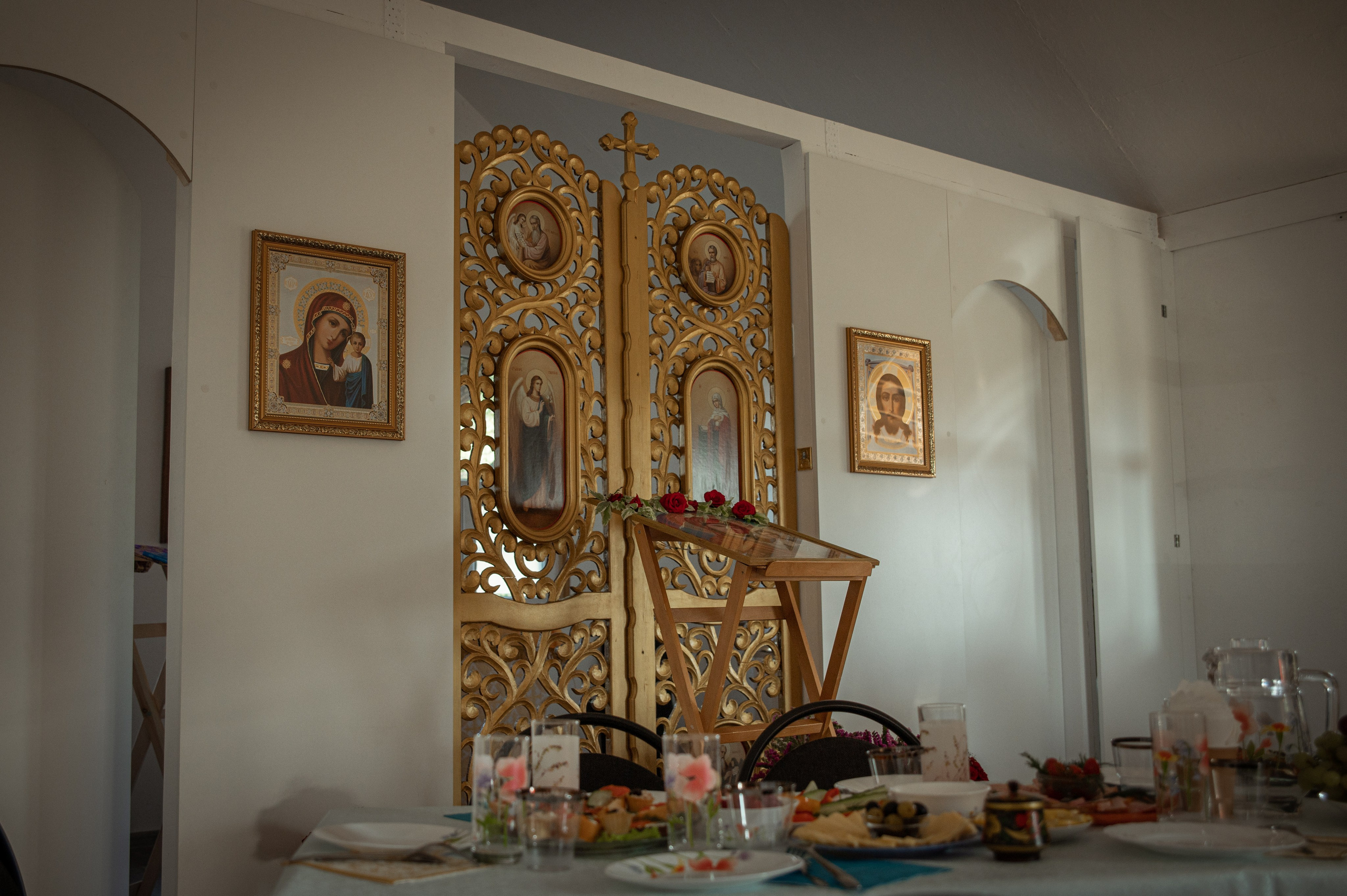 Освещение купола в храме Казанской иконы Божьей Матери х. Закутский. Церковный, семейный и репортажный фотограф Волгоград, Волжский