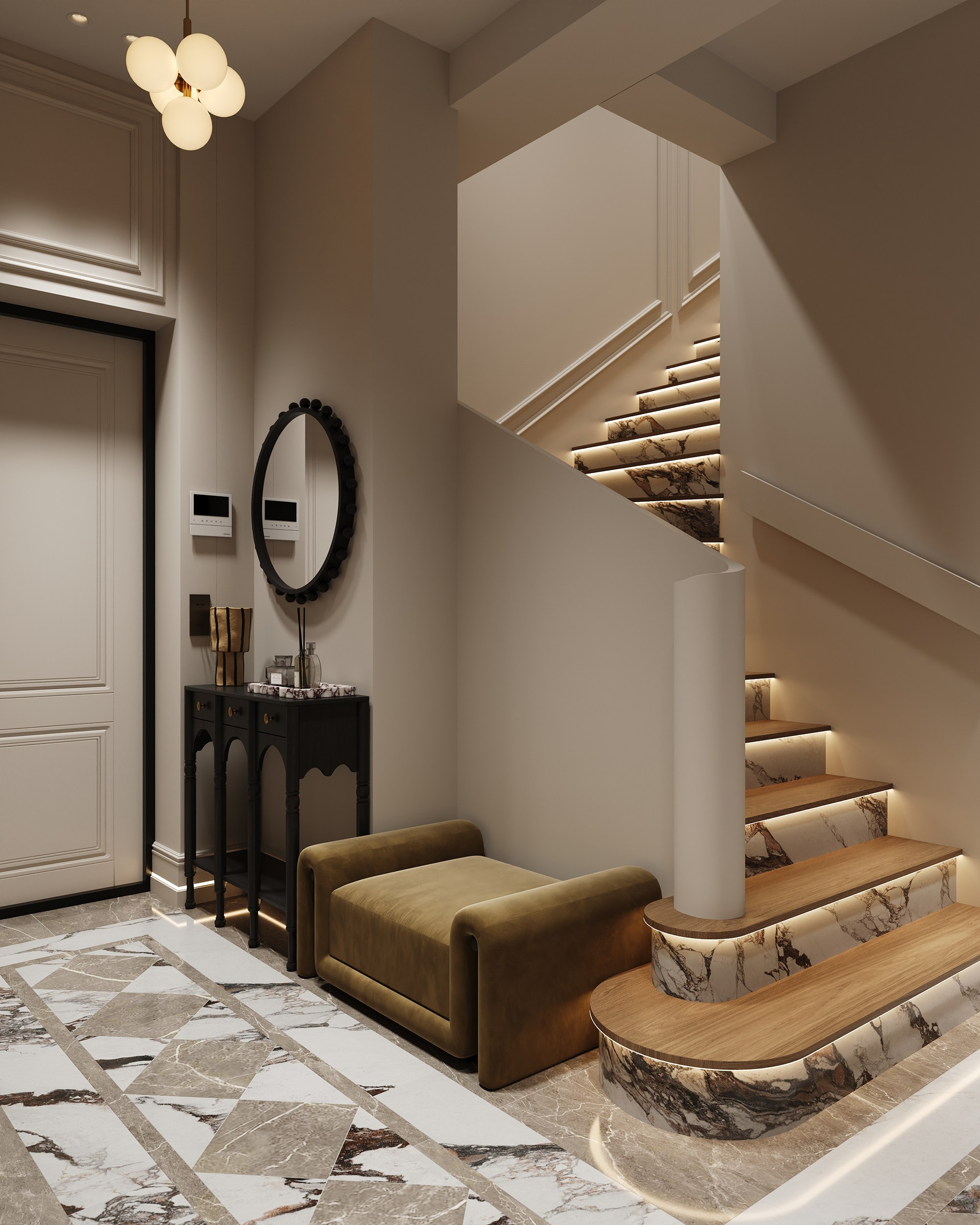 Прихожая «Минина». 3D визуализация интерьера Надежда Соколова