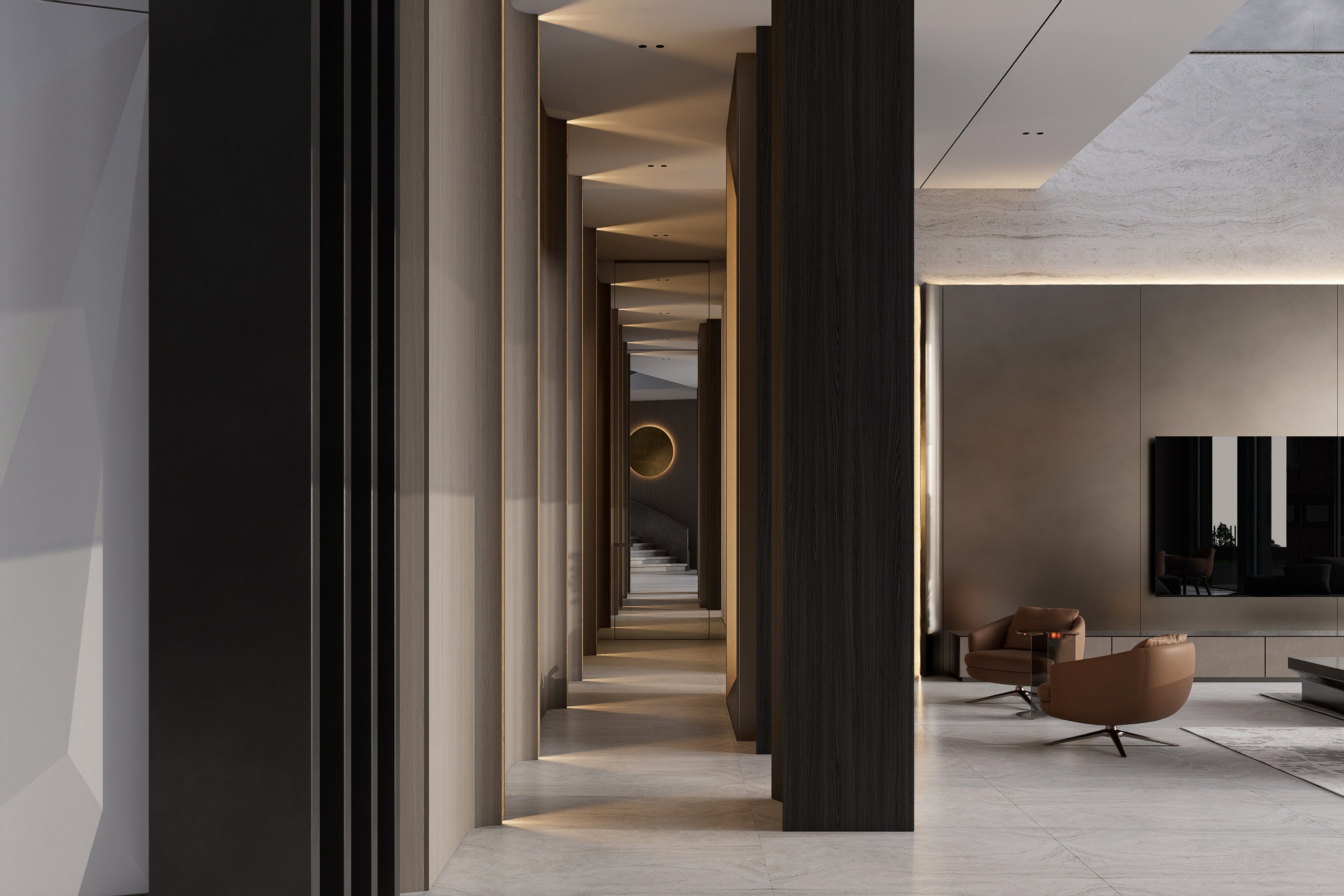 Загородный дом Благовещенск_интерьер_для сайта. Архитектурно-дизайнерское бюро ROOMS