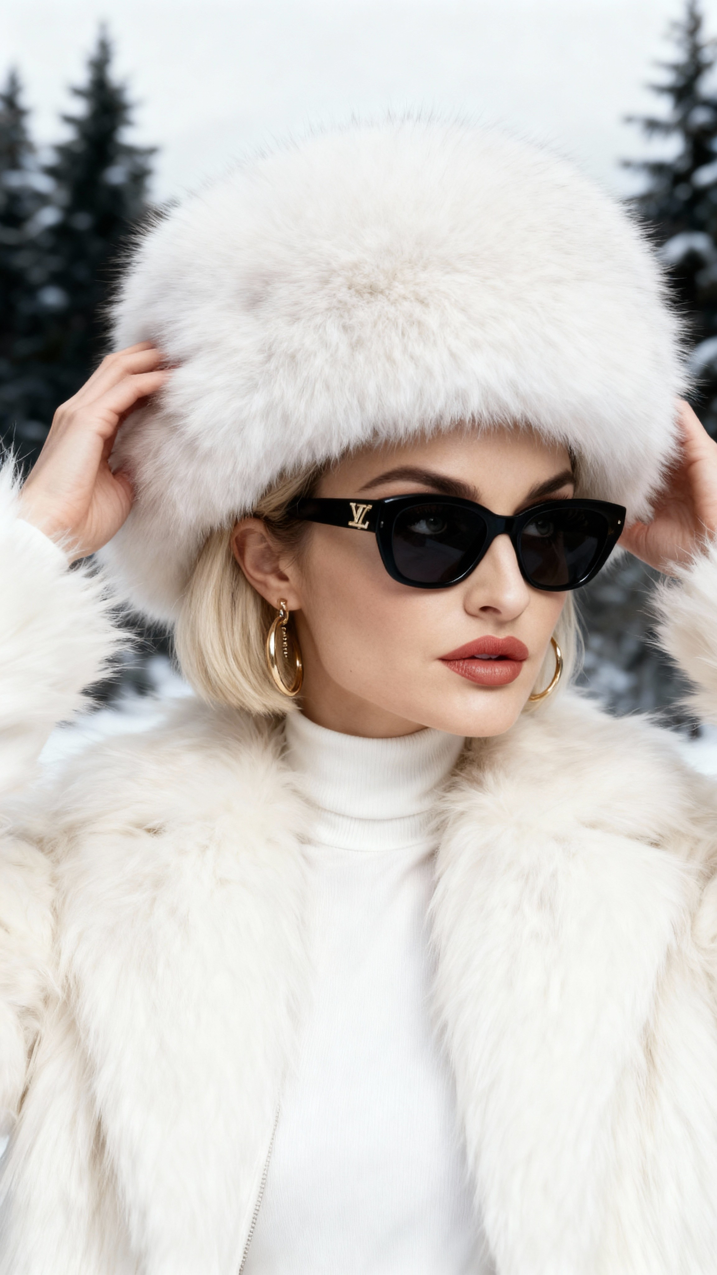 Зимняя фотосессия. AI-фотограф — Ольга Герман. Нейрофотосессии, уникальные цифровые портреты и образы будущего