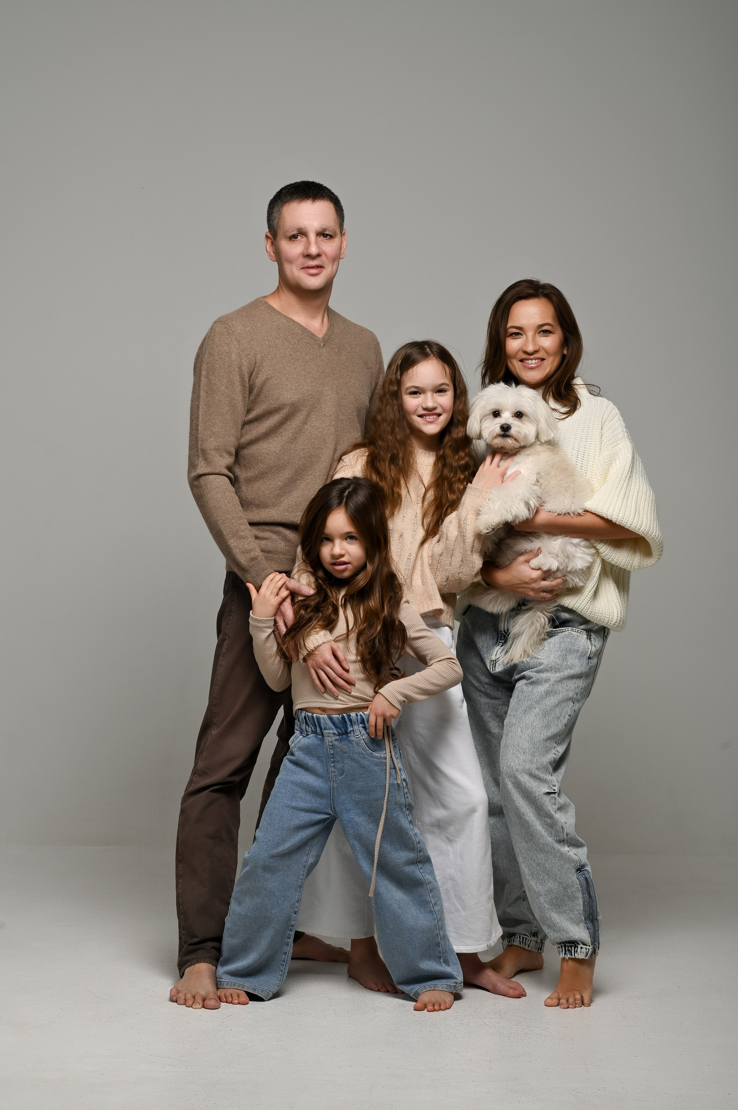 Семейная съемка в студии. Фотограф Казань