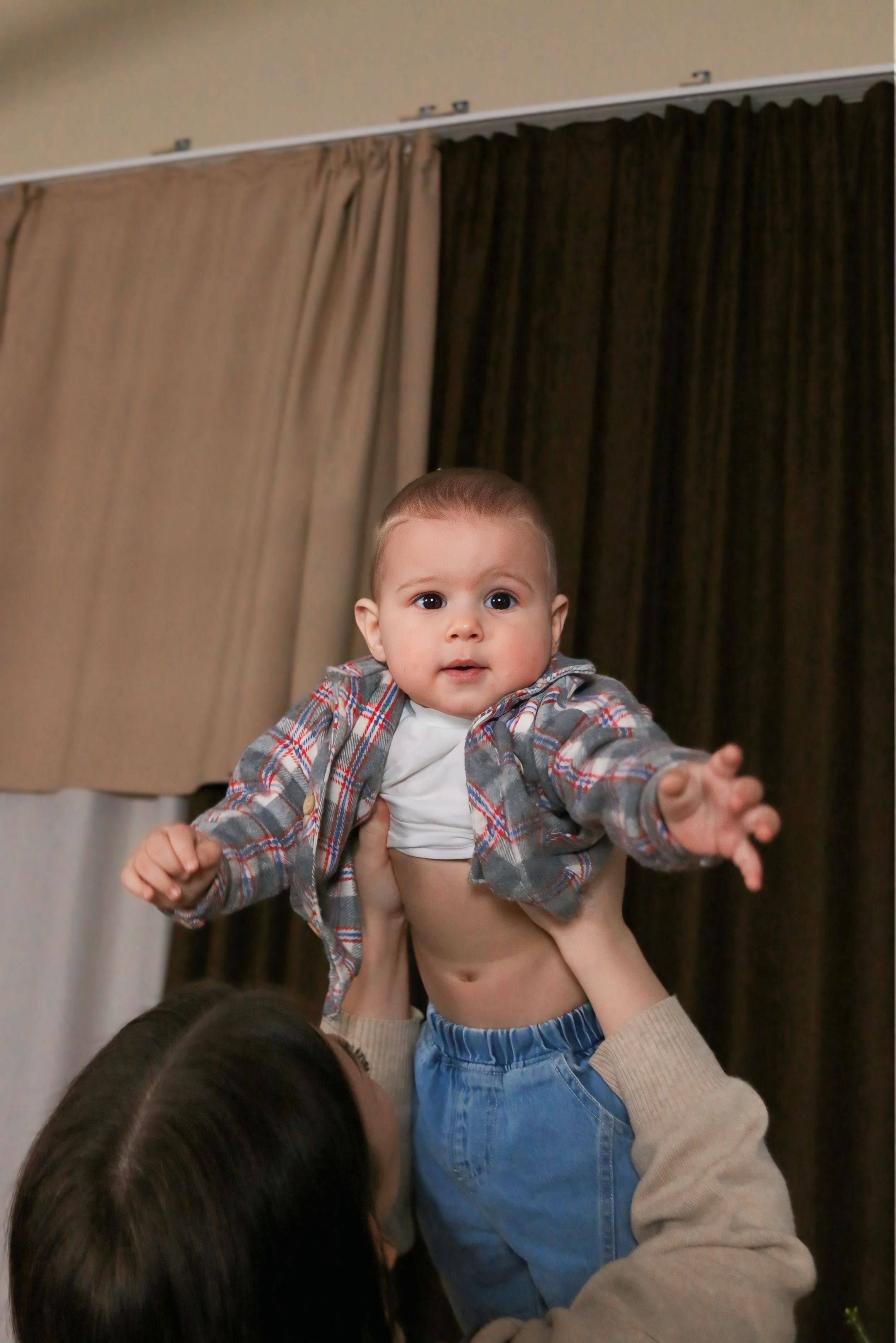 Новогодняя фотосессия мамы с сыном