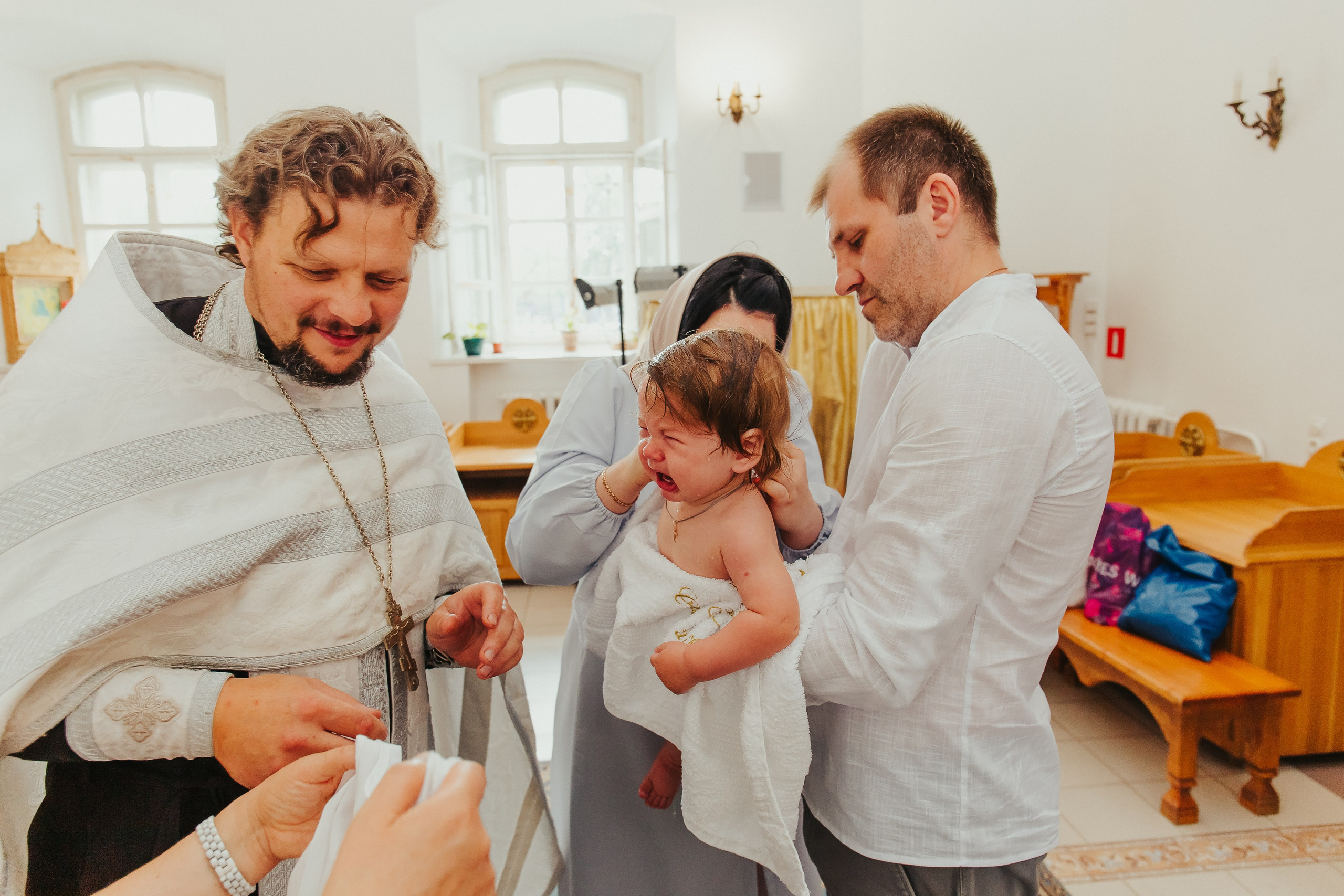 Фотосъемка Крещения ребенка. Фотограф новорожденных и детский в Сергиевом Посаде Кругликова Юлия