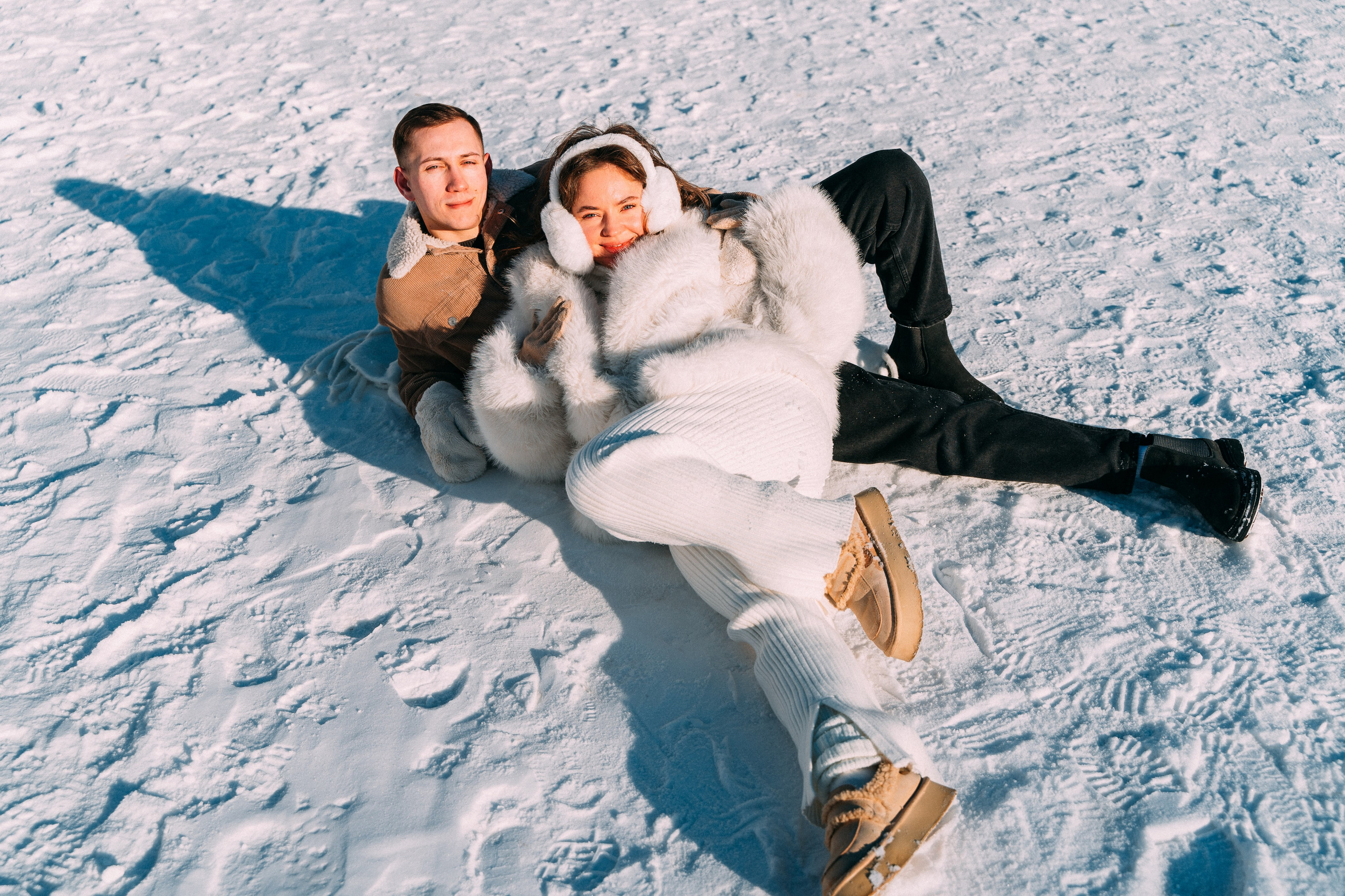 Лавстори на льду по рекам и каналам Санкт-Петербурга