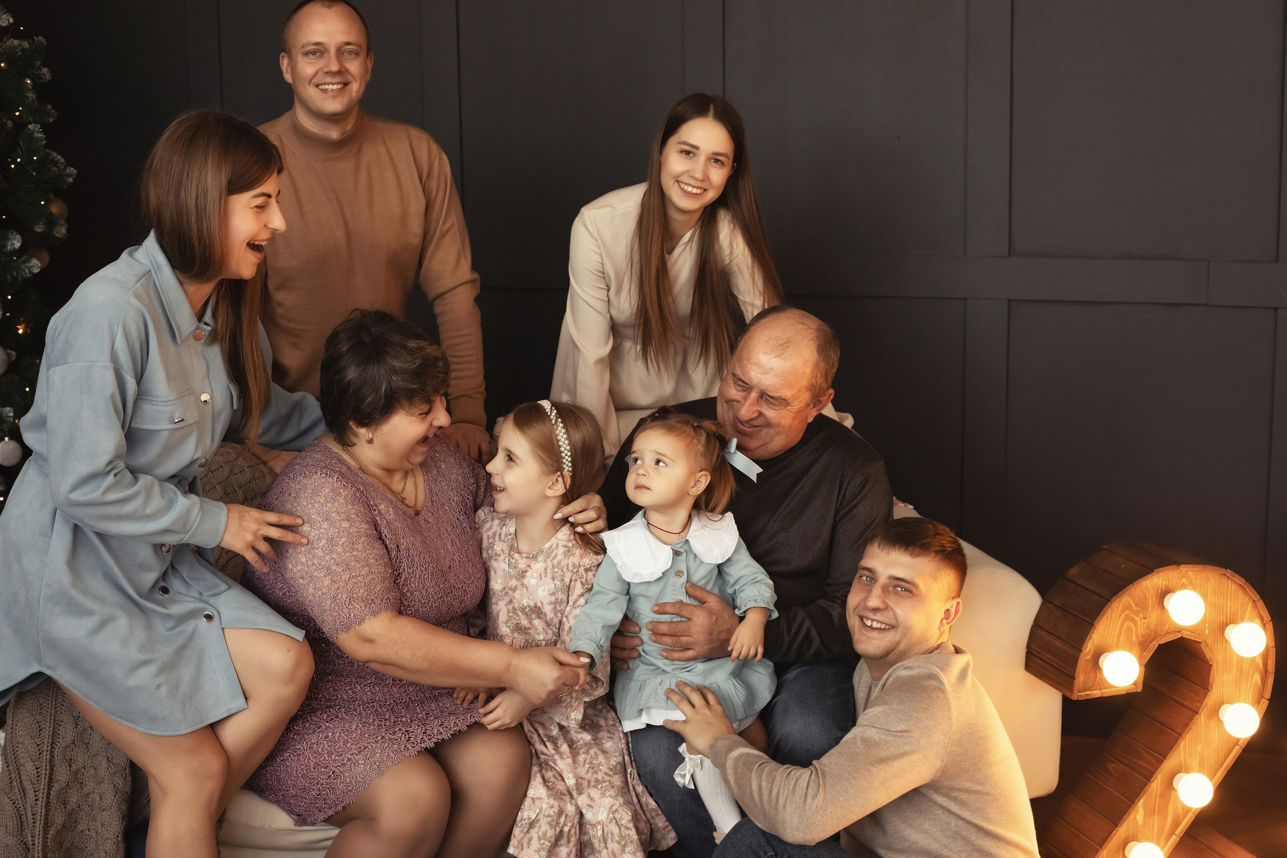 Съемка большой семьи. Детский и семейный фотограф Анастасия Акатьева Оренбург/Курган