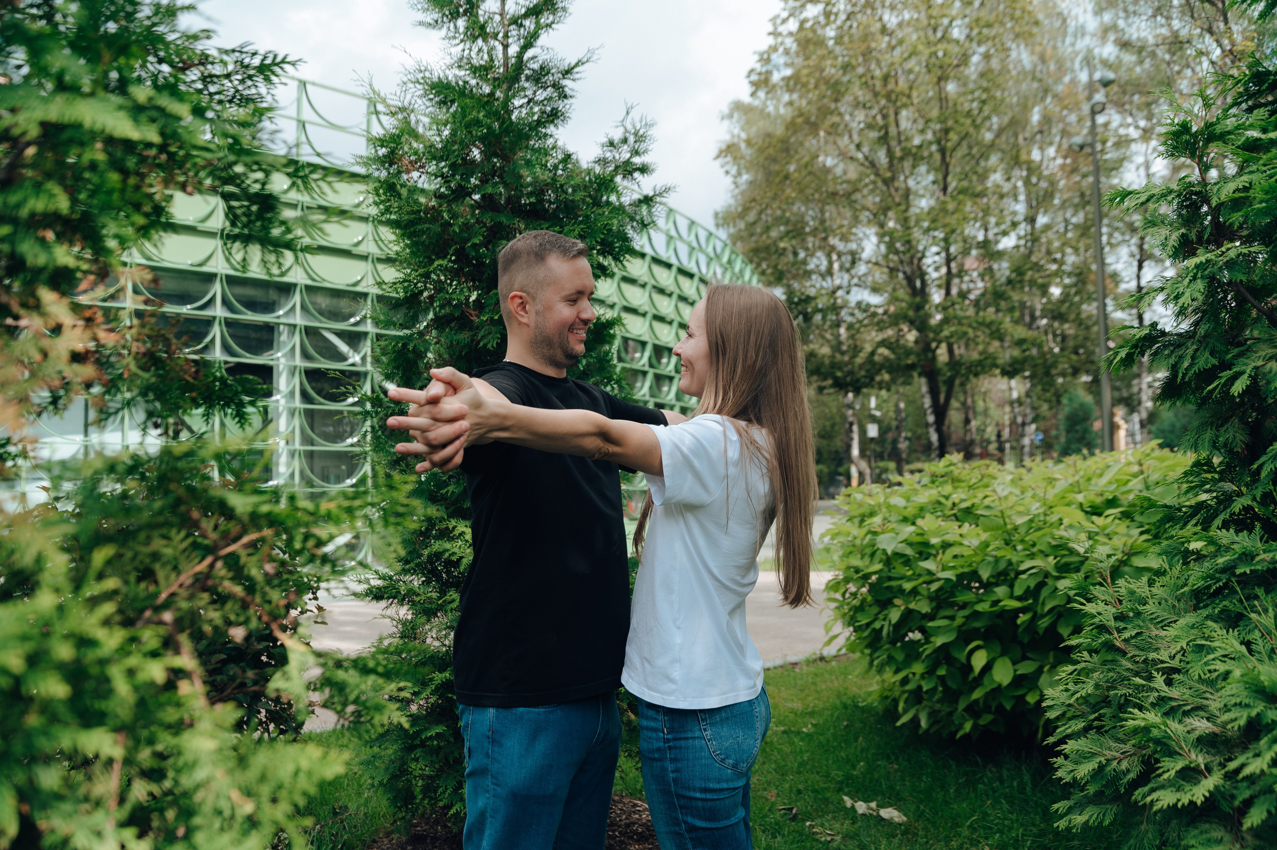 Трое в парке и меховой шар. Детский и семейный фотограф Катерина Мишина