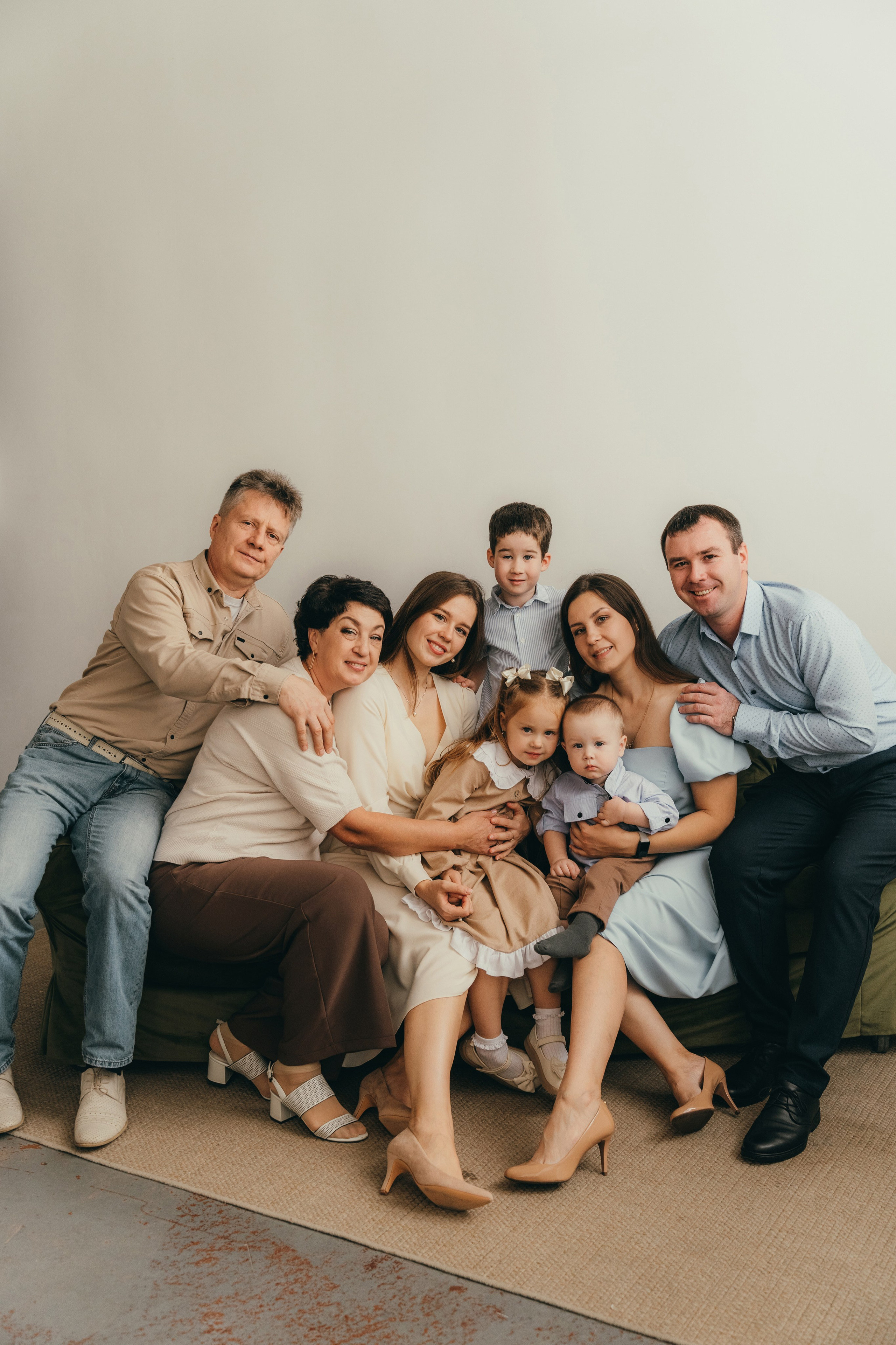 Большая семья. Семейный фотограф • Домашние съемки в Нижнем Новгороде
