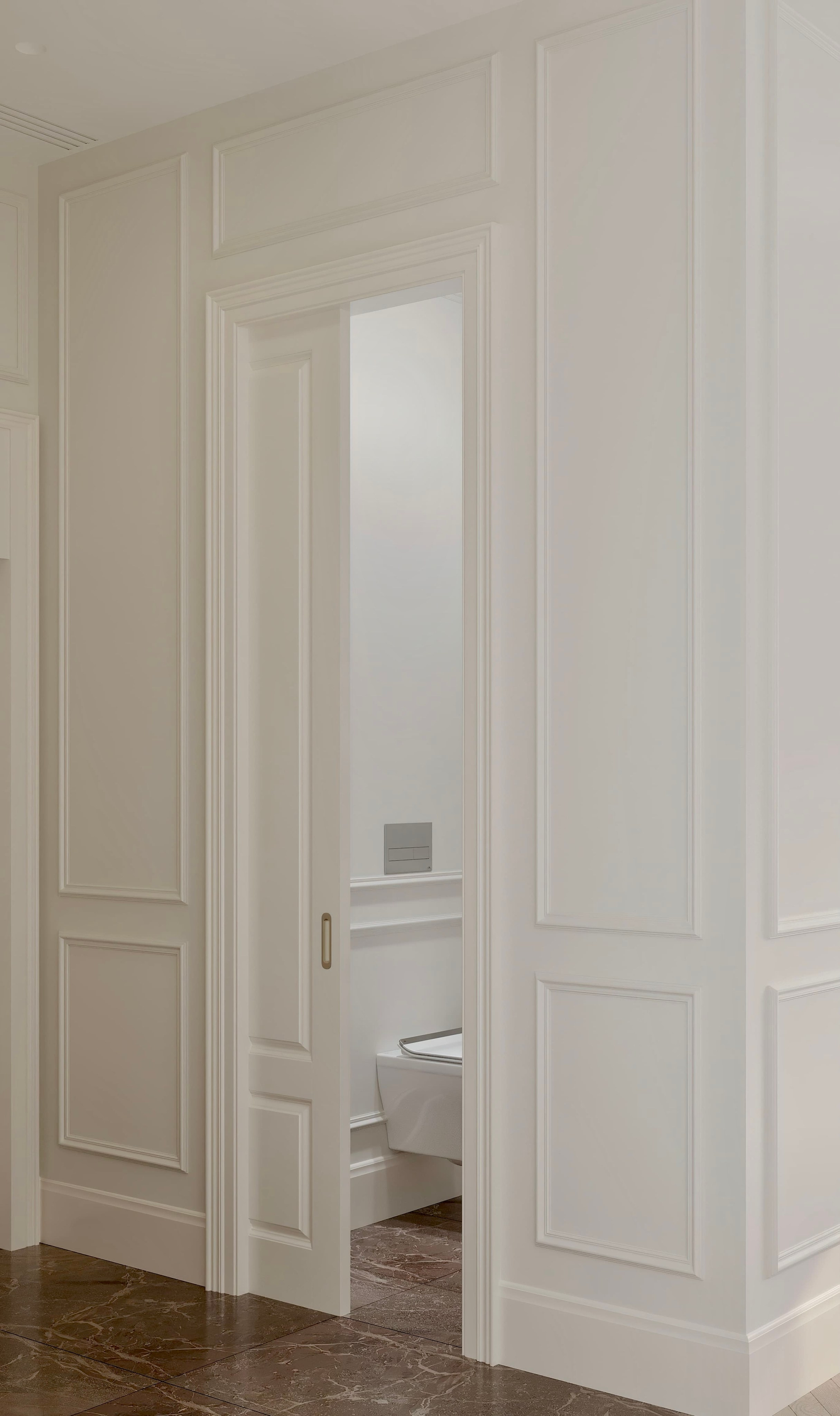 Нагатино Айленд 85 м². 3D Визуализация интерьера