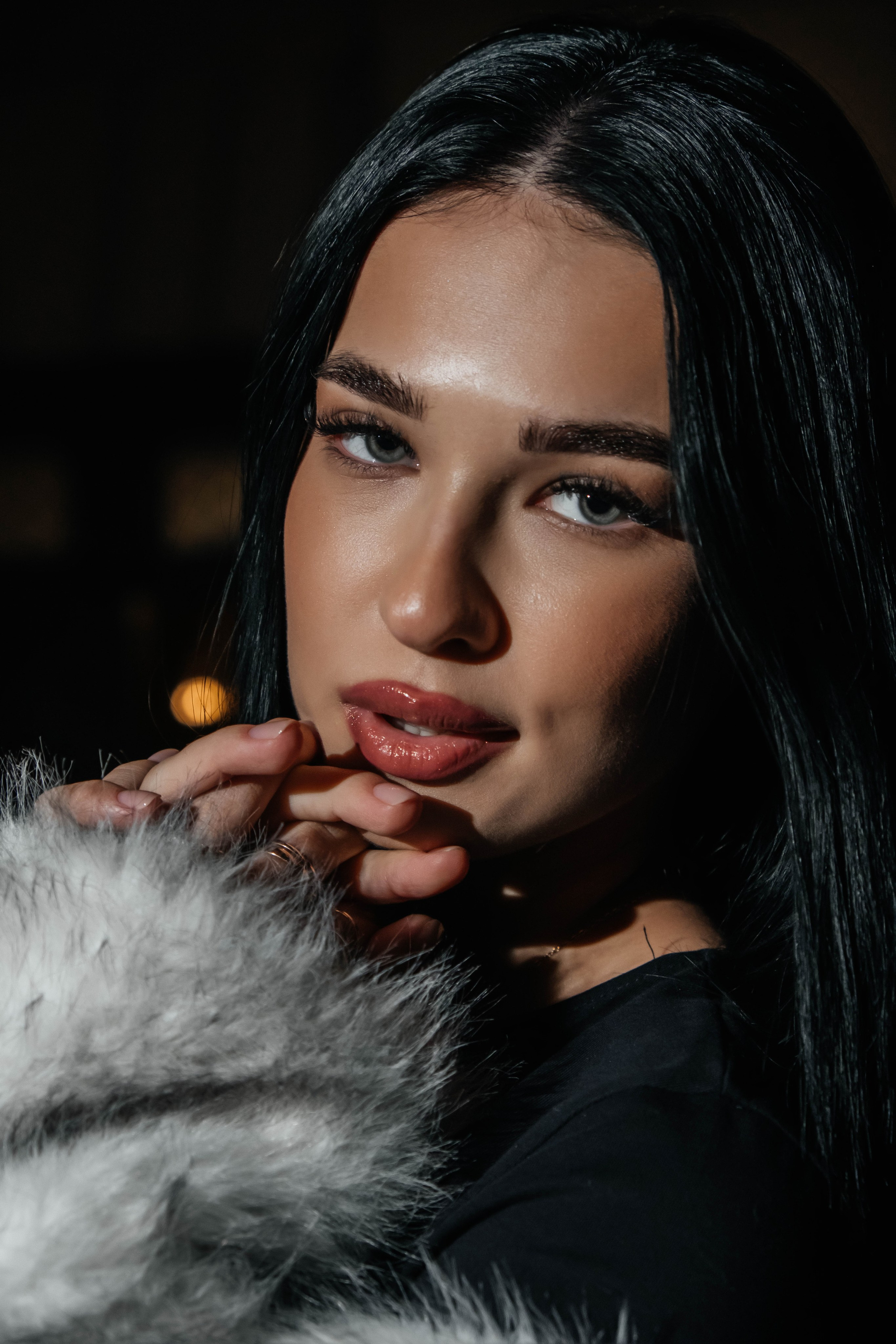 Ночь. Улица. Фонарь. Полина. Свадебный и портретный фотограф Казань | Белебей