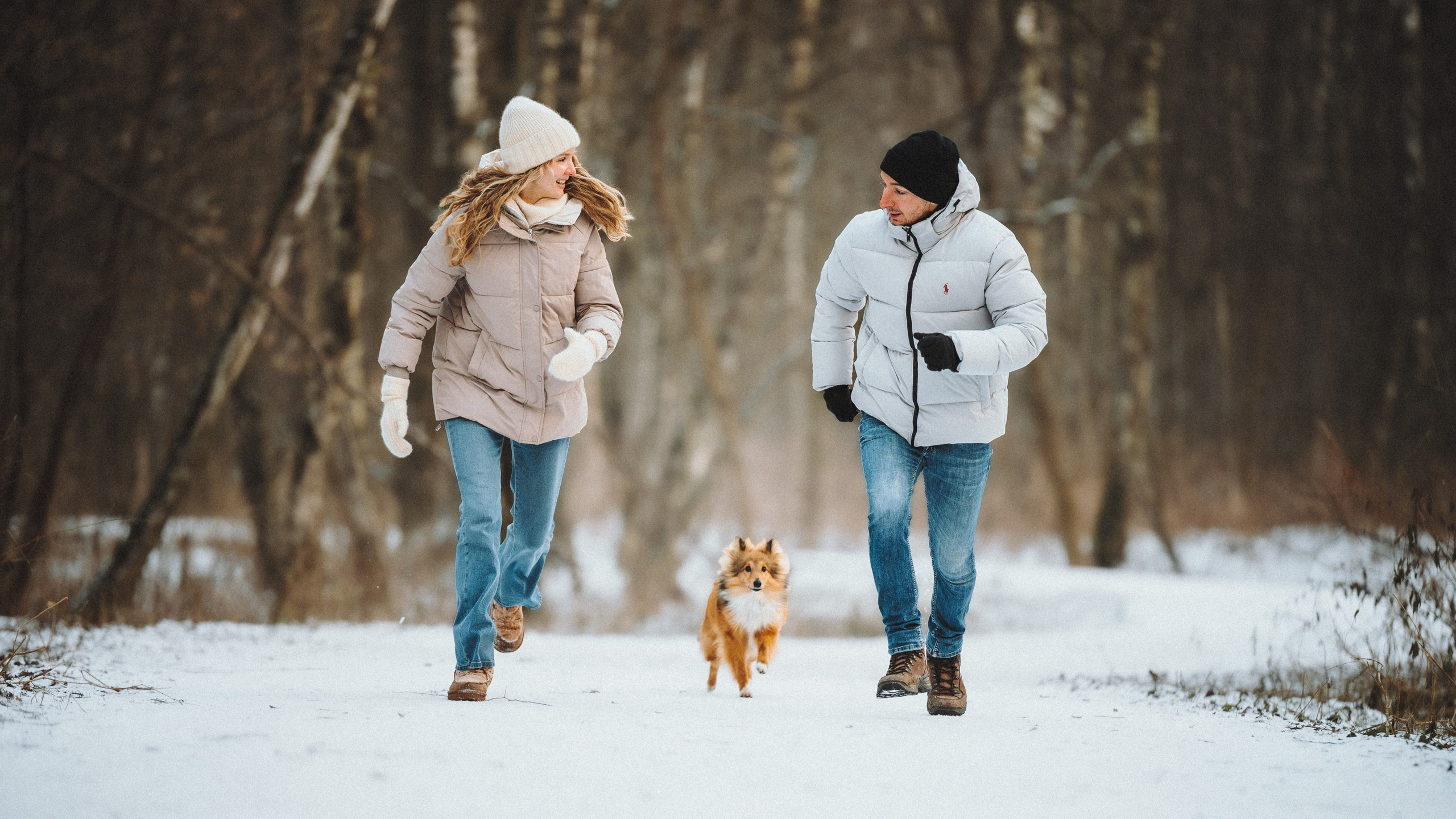 Дарья, Стас и Спика. Семейный фотограф анималист Ананьева Мария — Москва