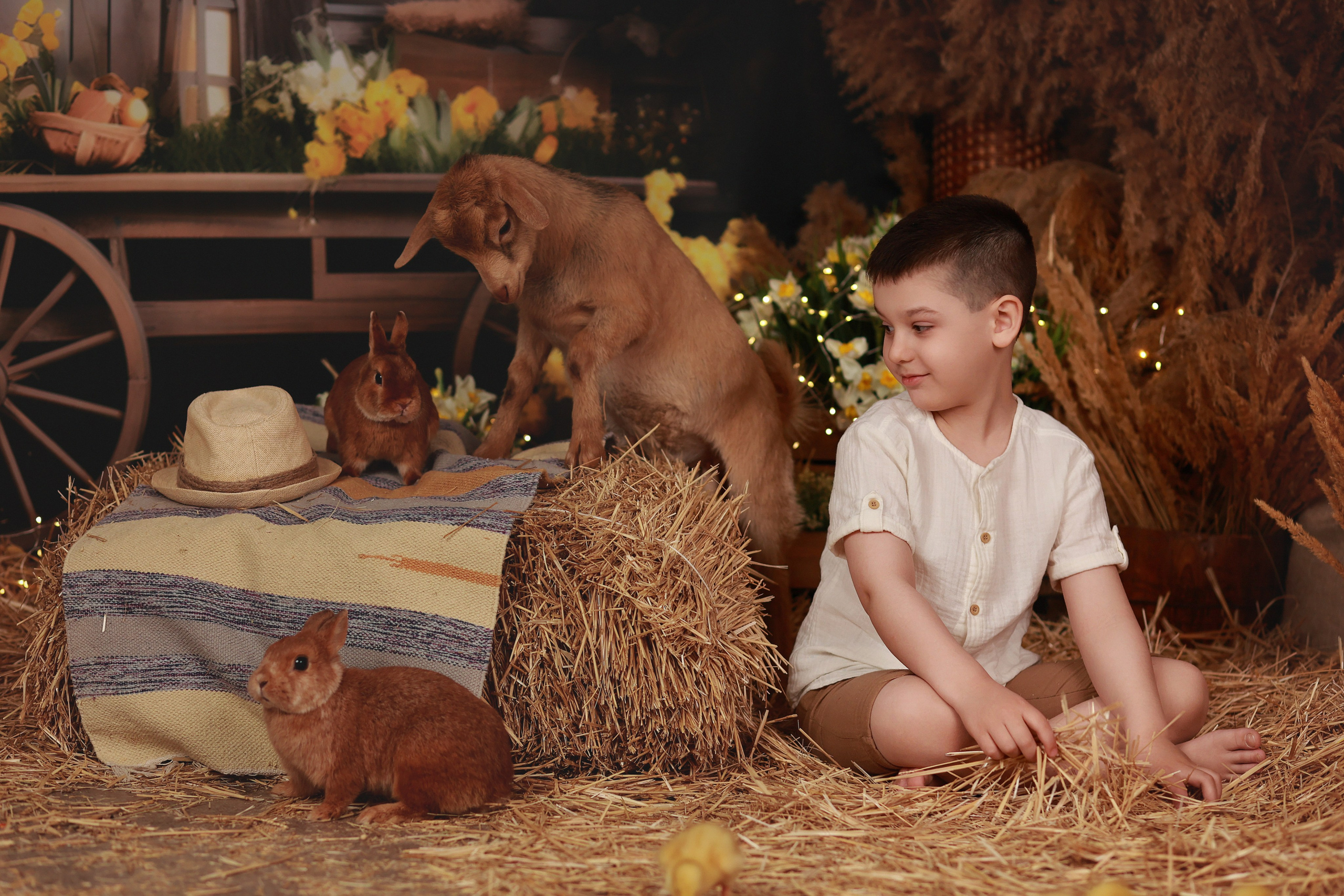 «Светлая Пасха» с утятами. Детский семейный фотограф Краснодар