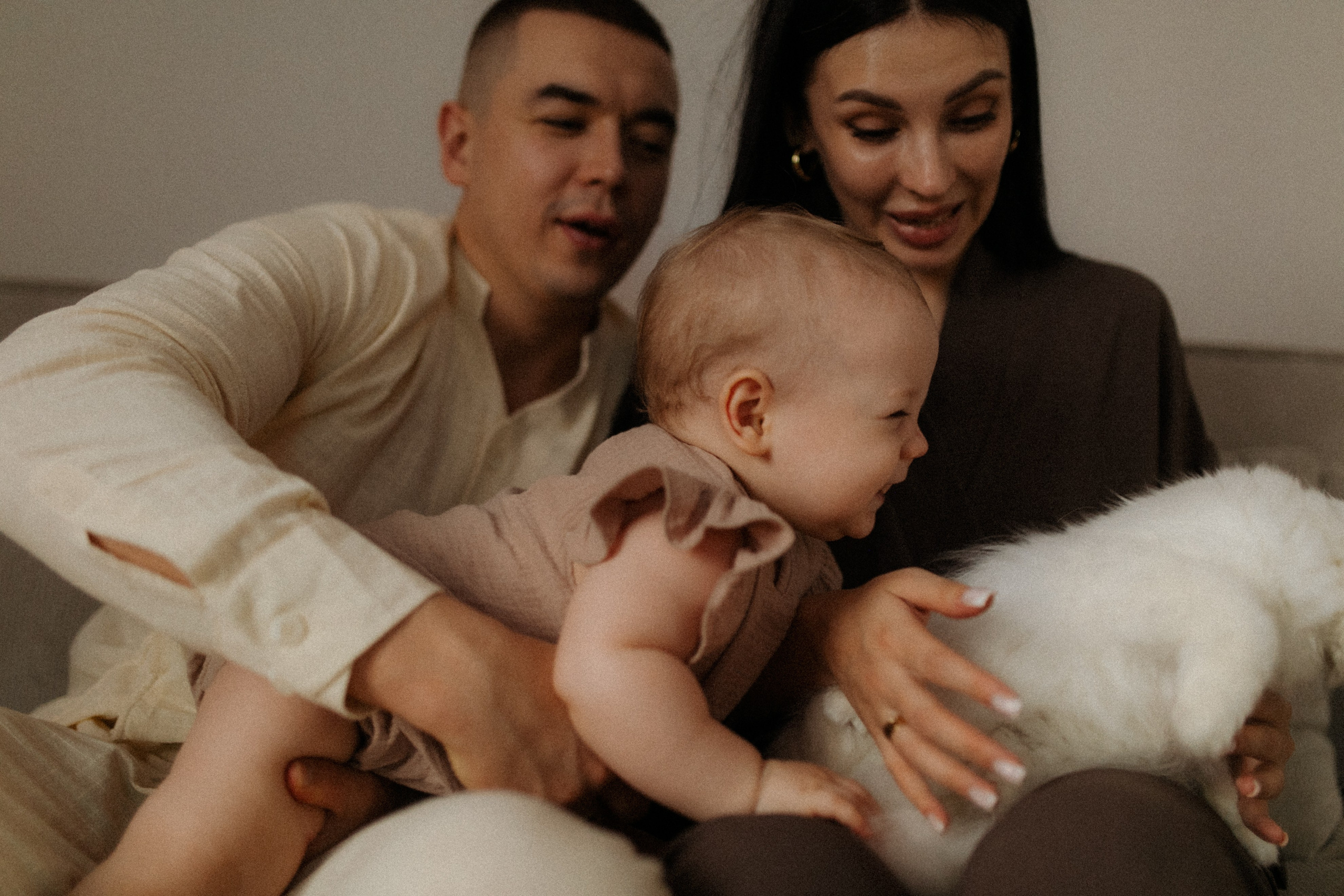 Денис, Юля и крошка Варвара. Семейный фотограф в Москве и Люберцах Юлия Гуськова