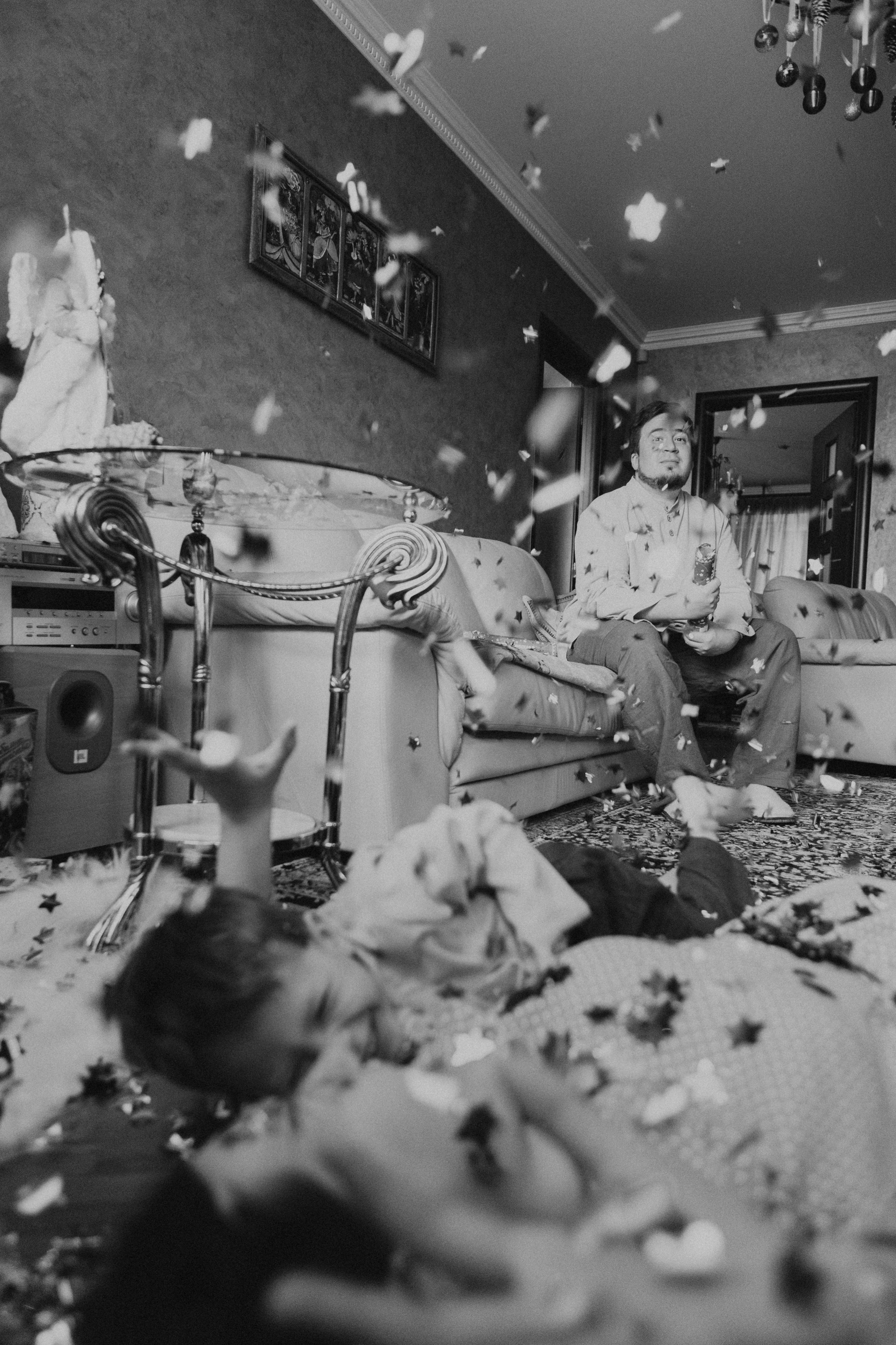 Новогодняя фотосессия дома Москва. Семейный фотограф Маша Тимофеева | Москва