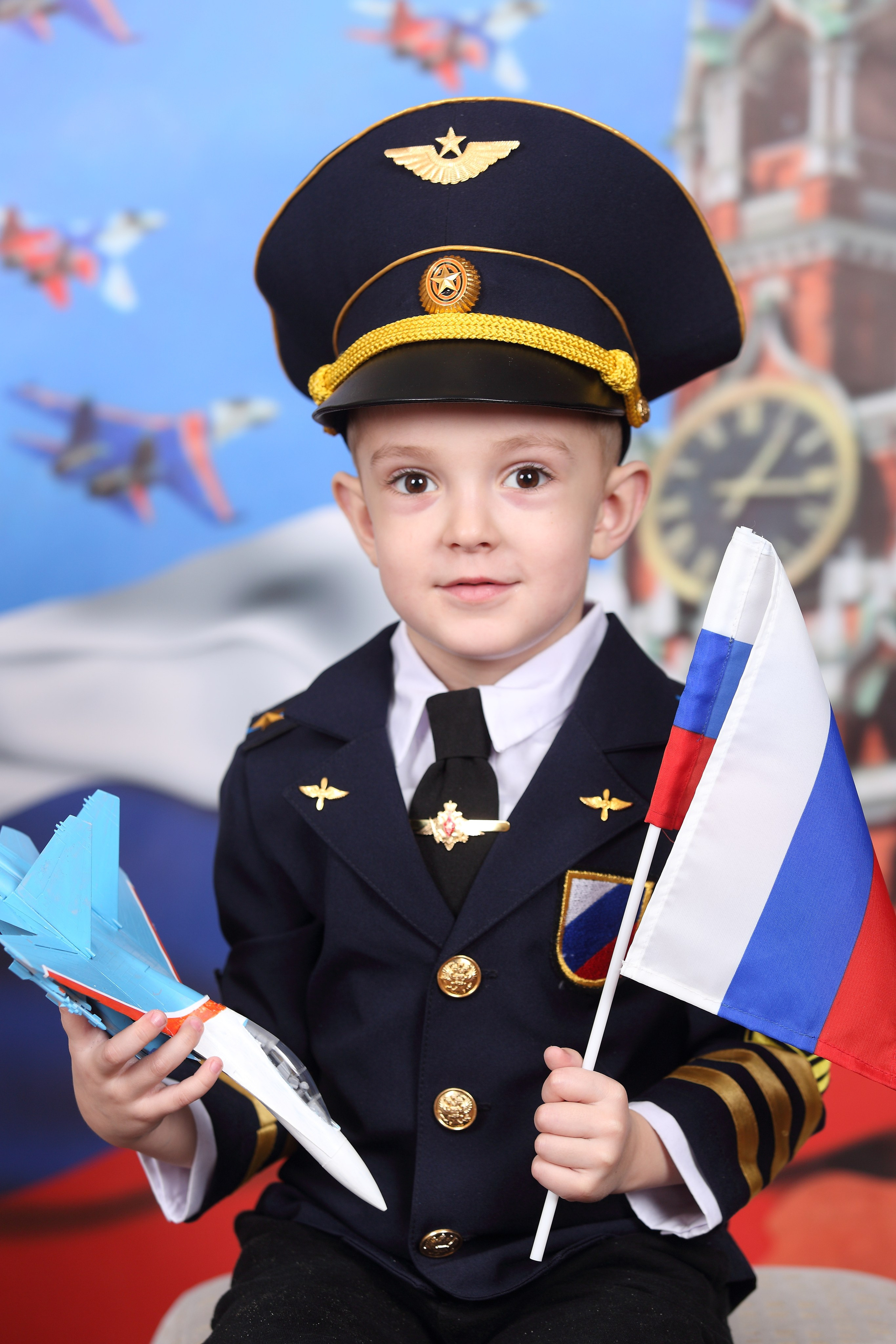 Военные лётчики. Детская выездная фотостудия