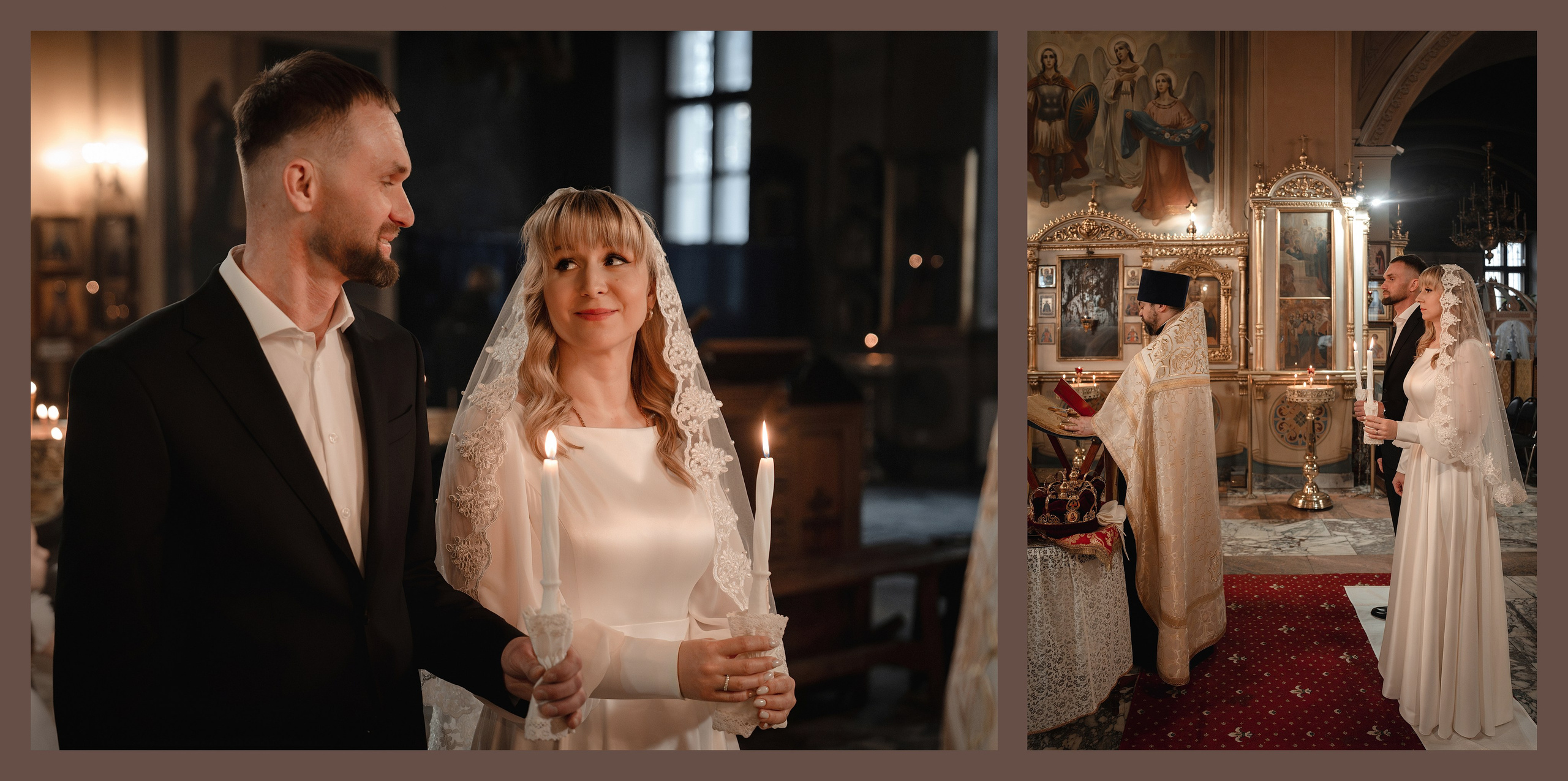 Венчание Дениса и Натальи. Фото- и видеосъёмка крещения и венчания. Фотограф на крещение Москва