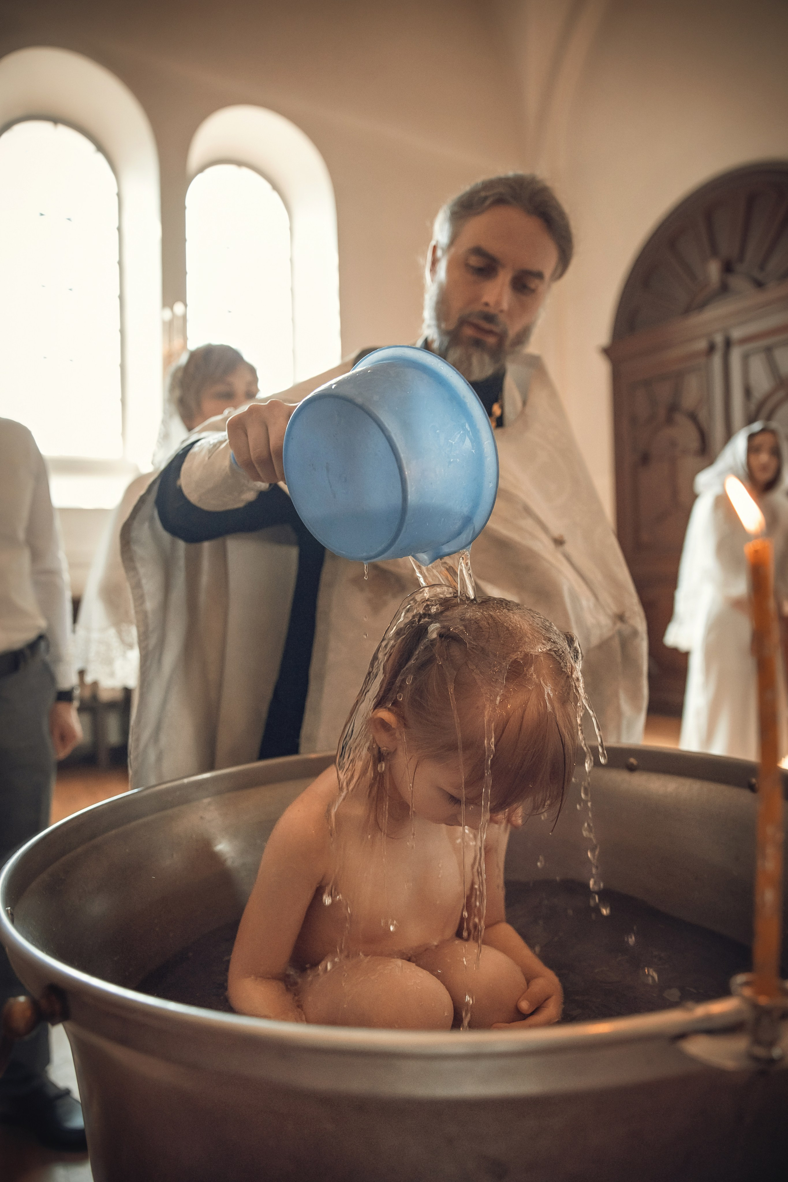 Таинство Крещения Дарины. Свято-Екатерининский собор г. Краснодар. Фотограф на Крещение и Венчание Краснодарский край — Гранкина Юлия