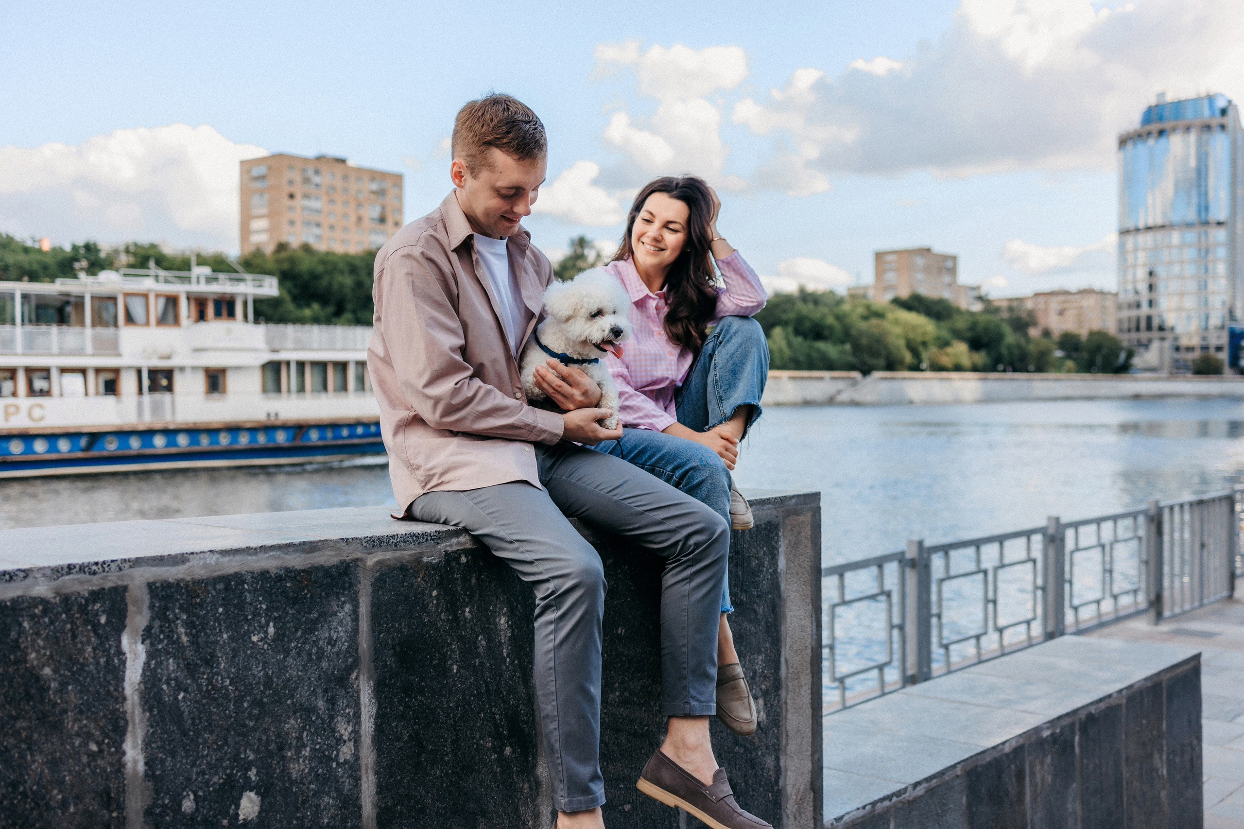 Марина, Данил и Бруно. Фотограф-анималист Елена Радченко, Москва